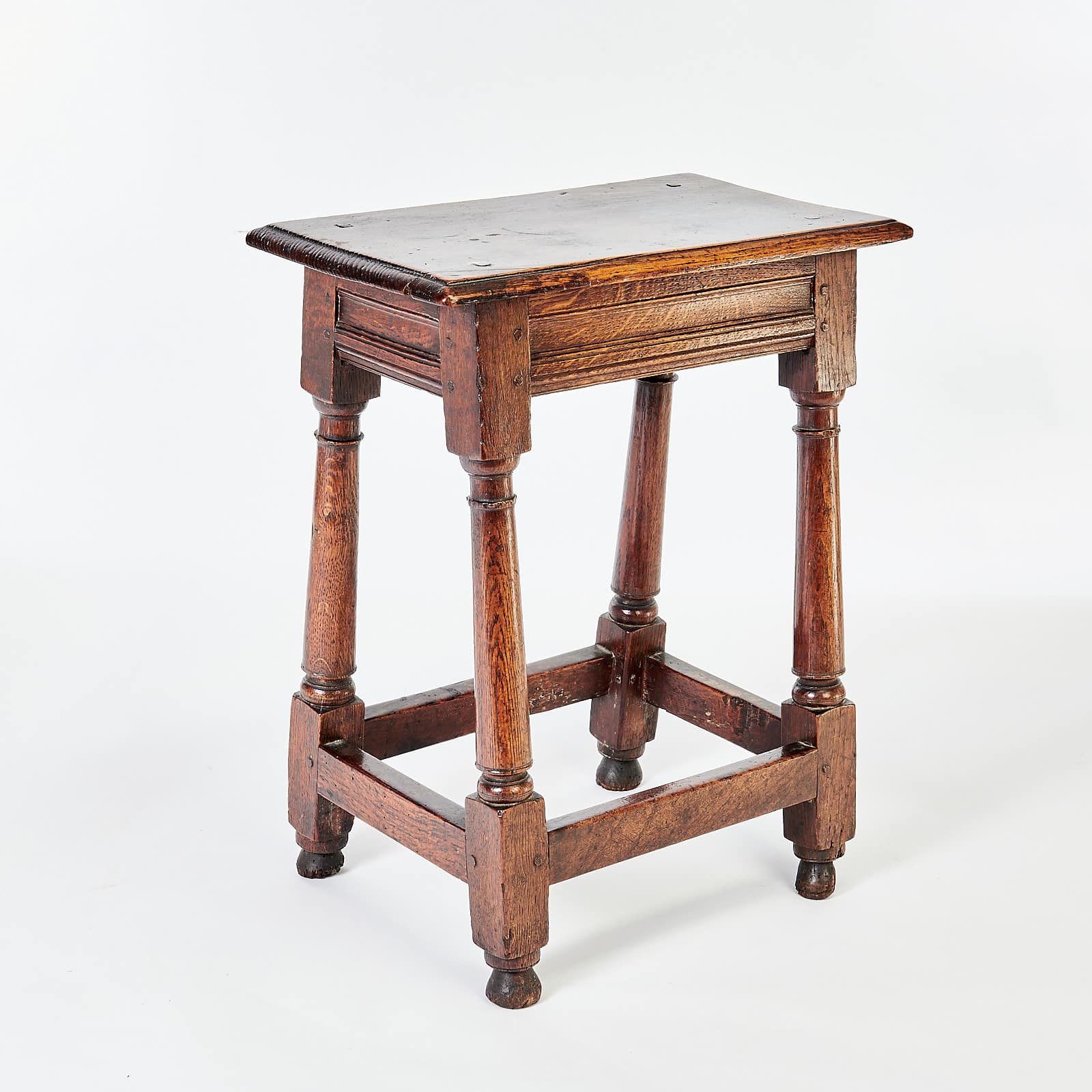 Charles II joined oak stool