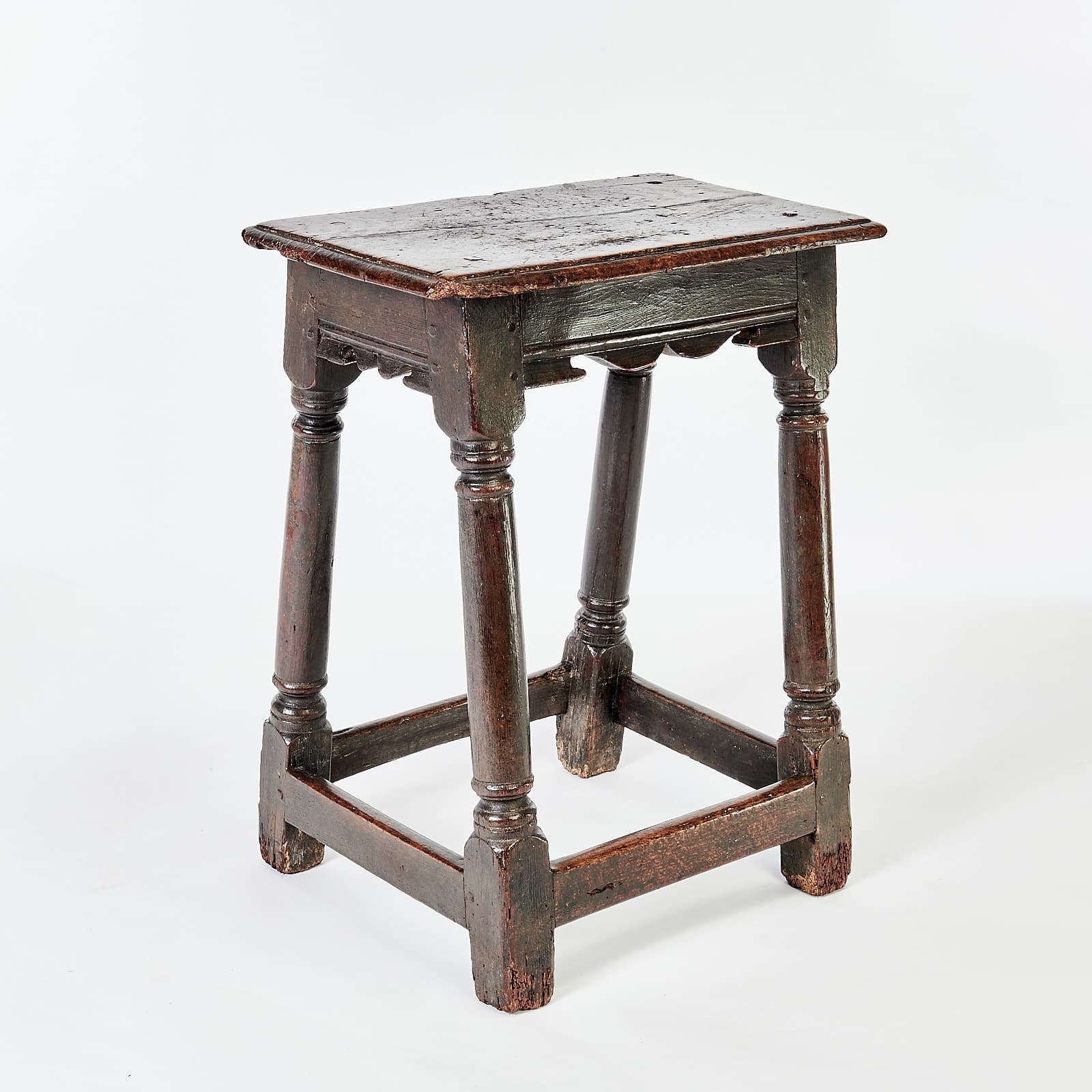 Charles II joined oak stool