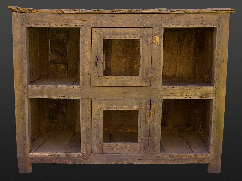 Henry VIII oak aumbry