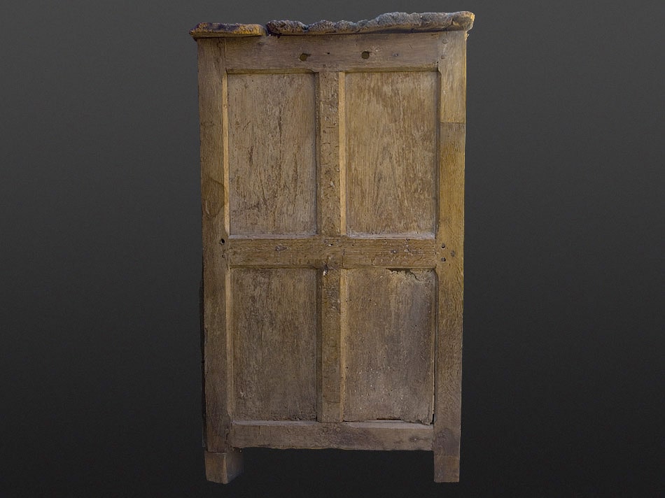 Henry VIII oak aumbry
