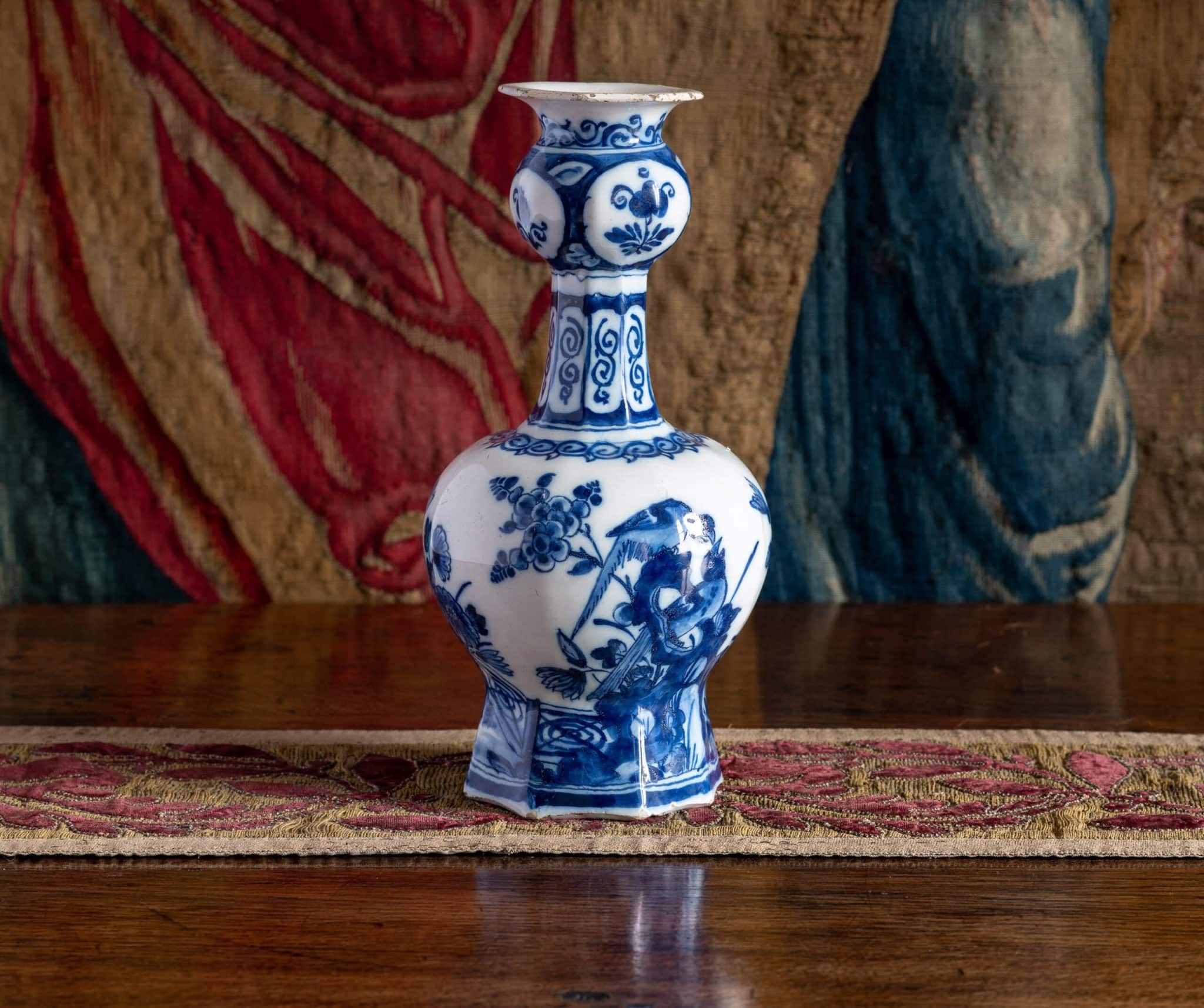 17th century Delftware Tulip vase