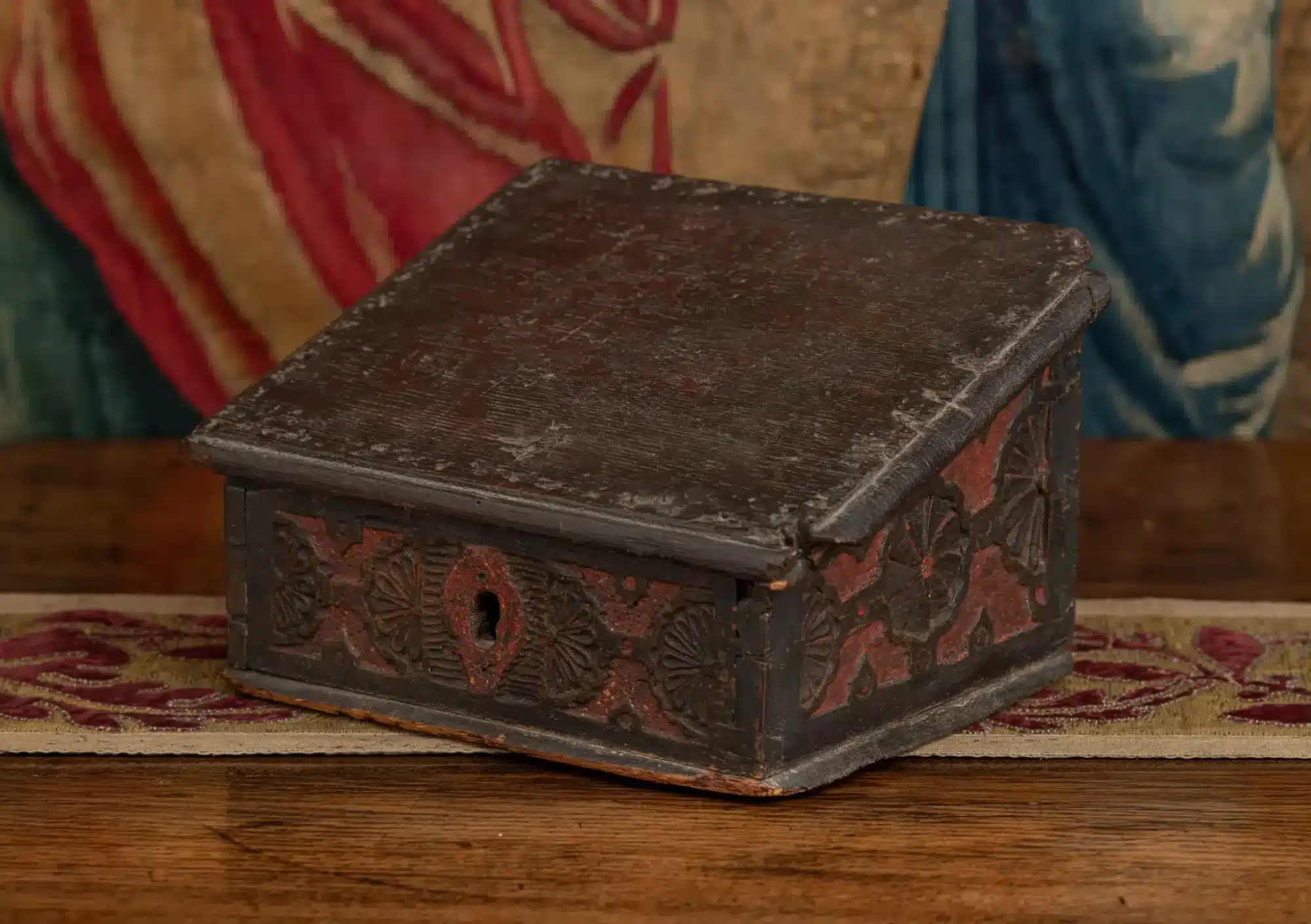 New England Polychromed Desk Box