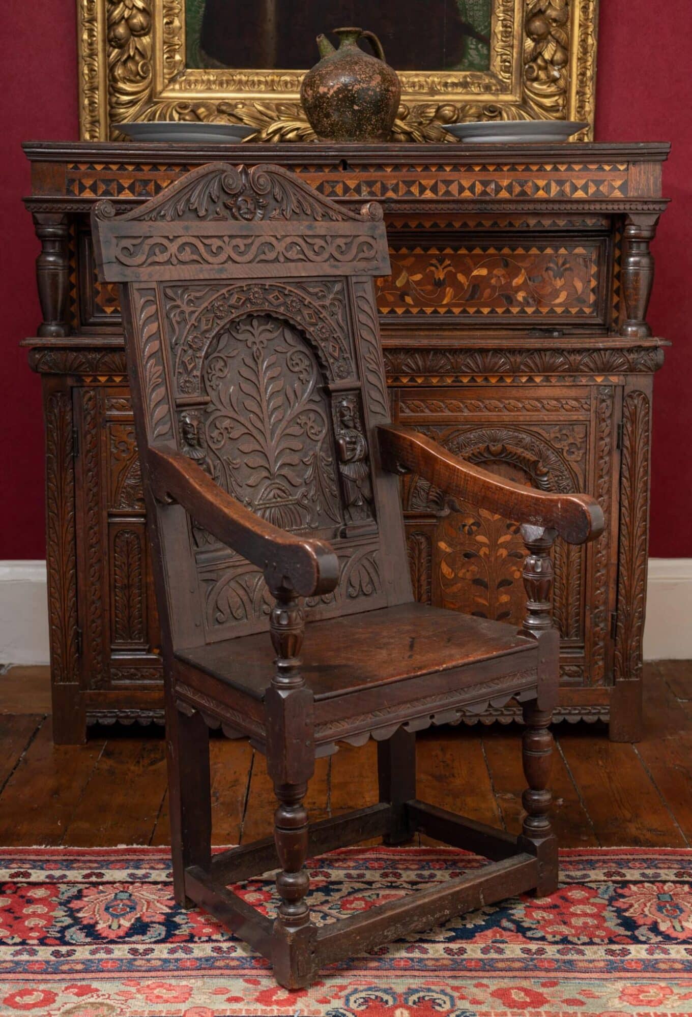 James I joined oak armchair