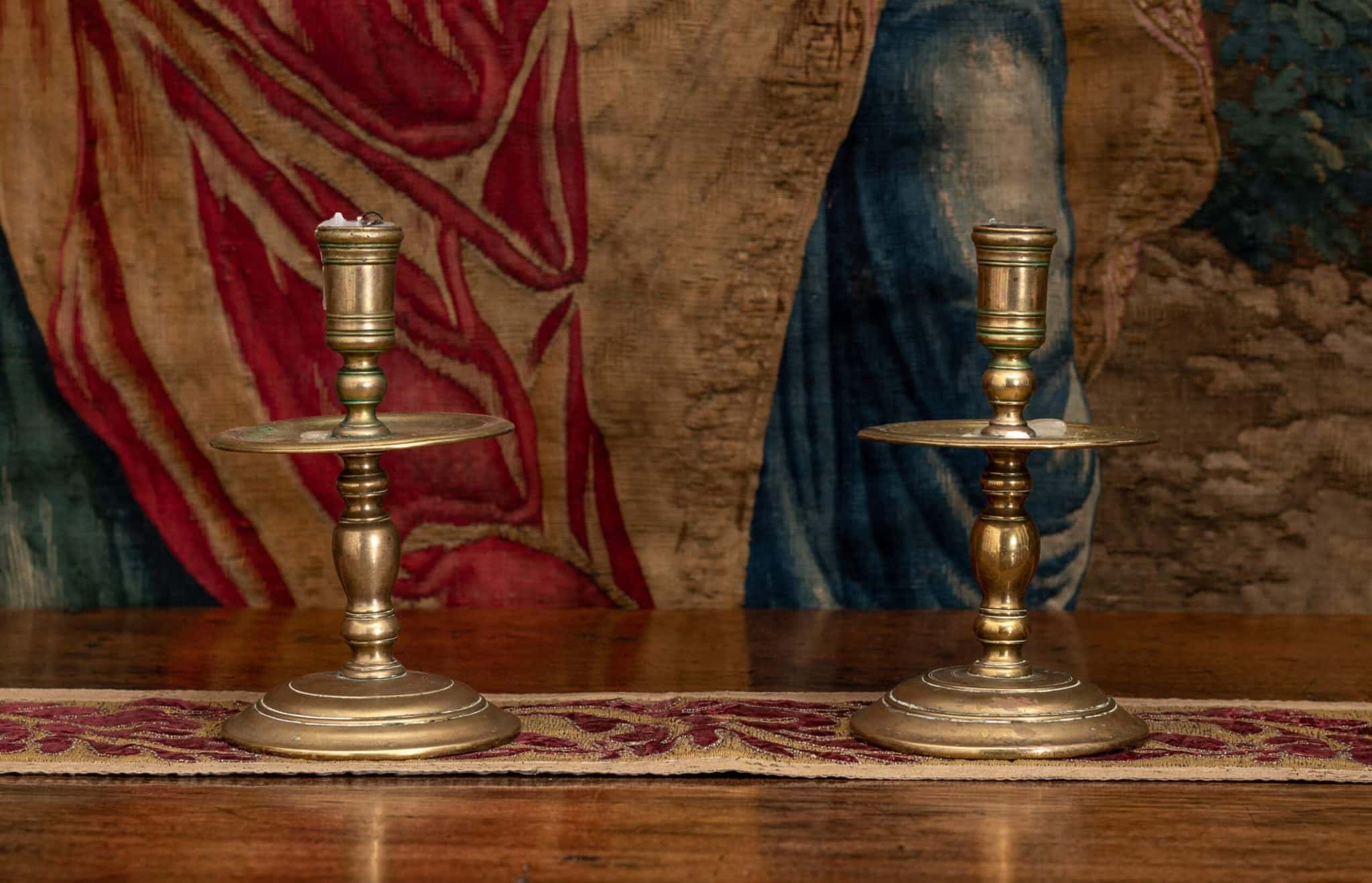 Pair of Heemskirk brass candlesticks