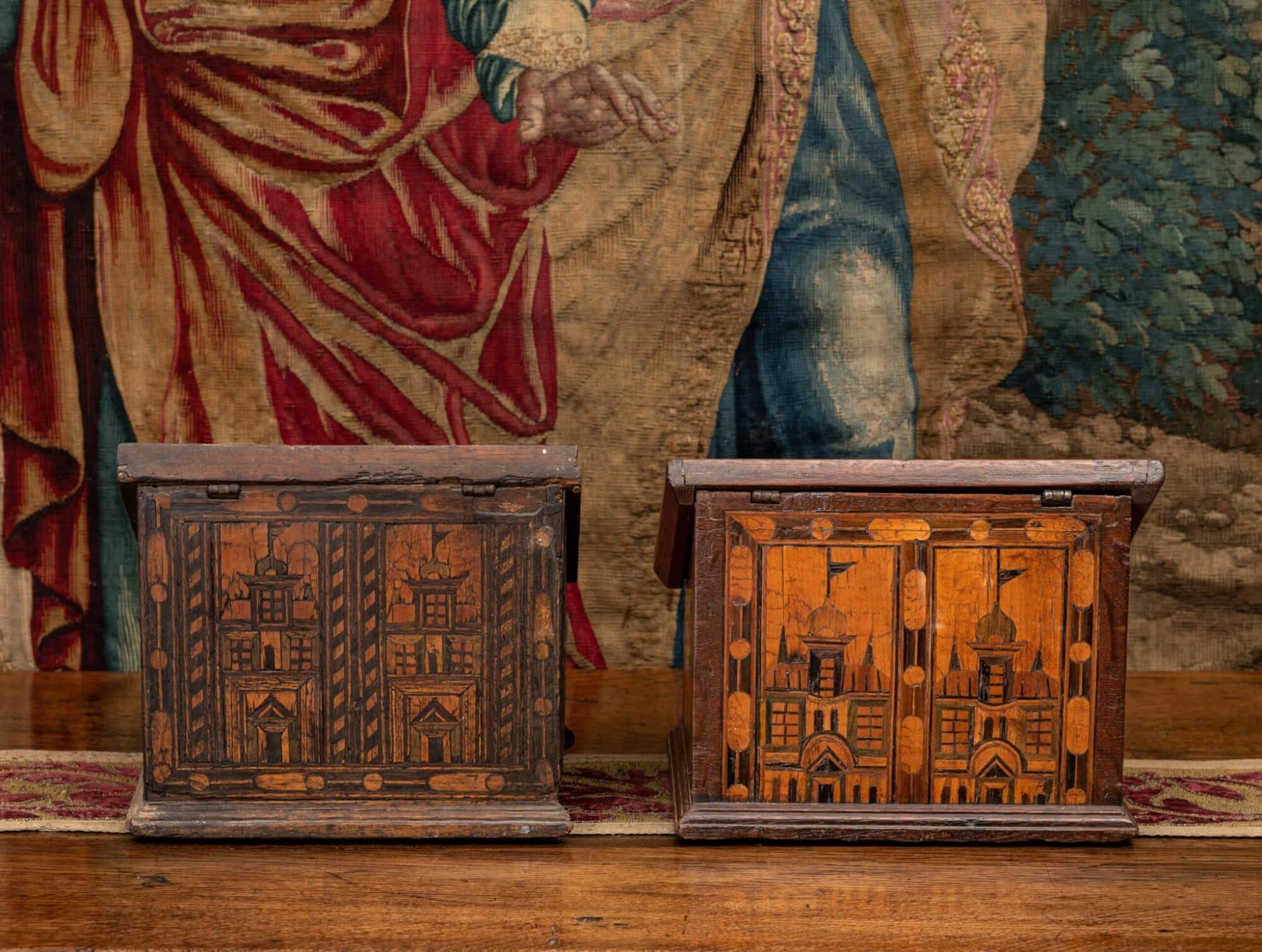 Two Nonsuch Inlaid Desk Boxes