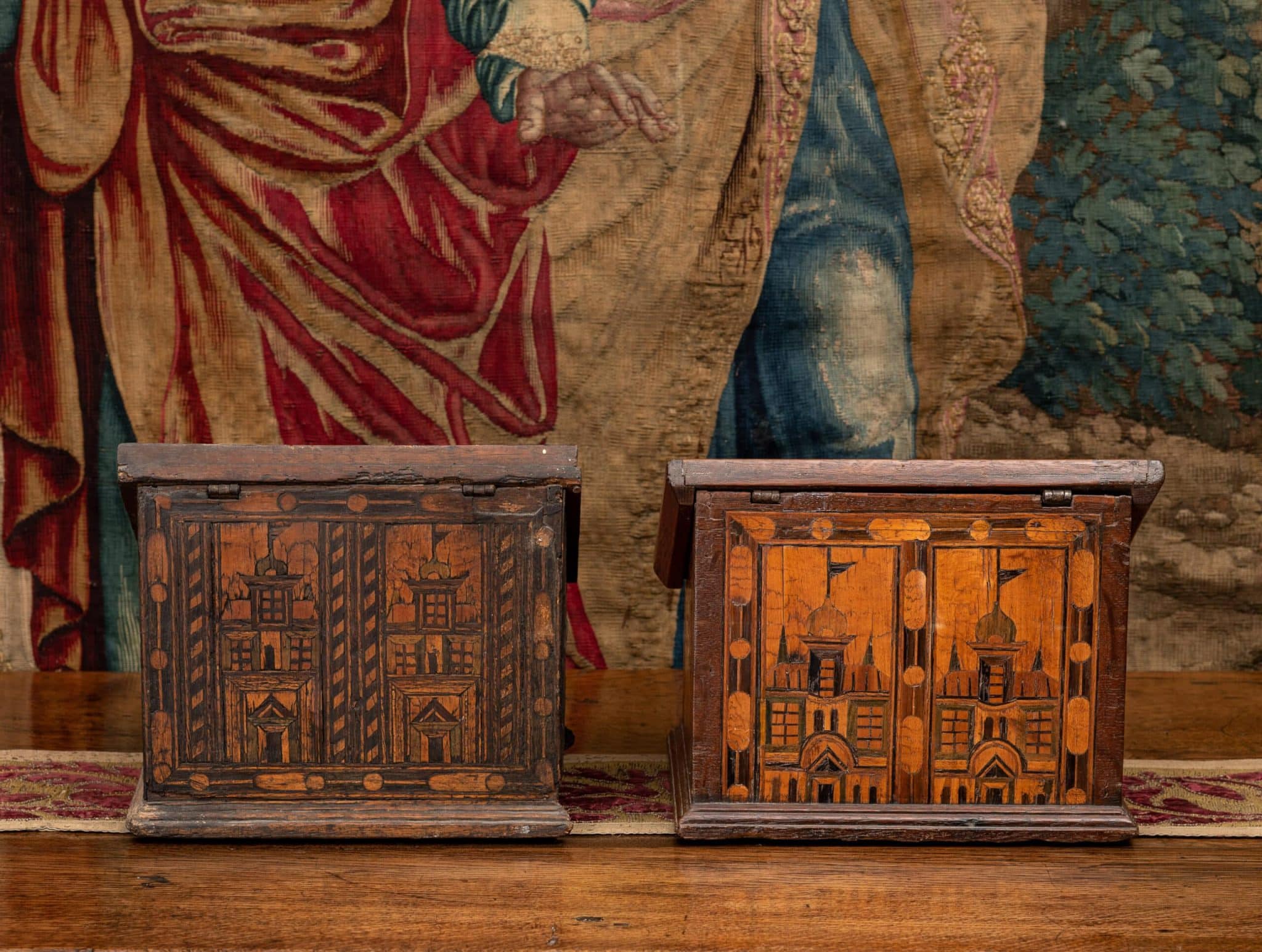 Two Nonsuch Inlaid Desk Boxes