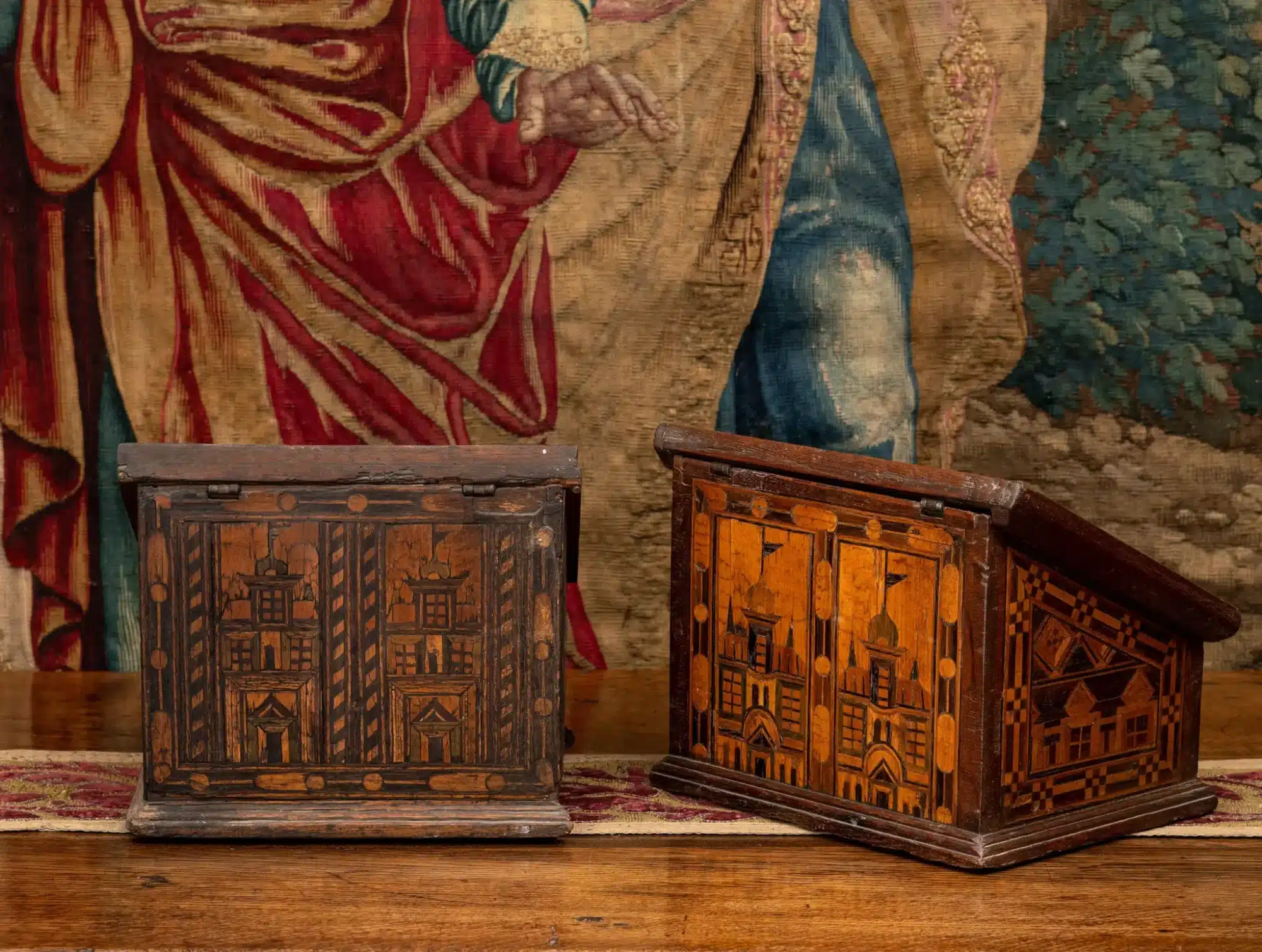 Two Nonsuch Inlaid Desk Boxes