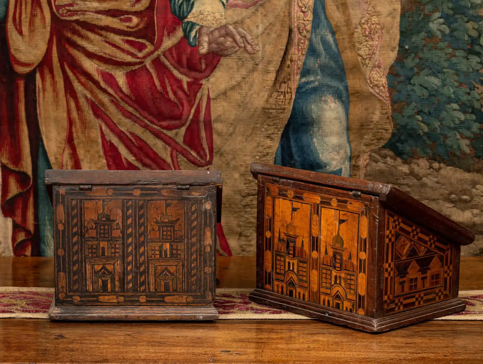 Two Nonsuch Inlaid Desk Boxes