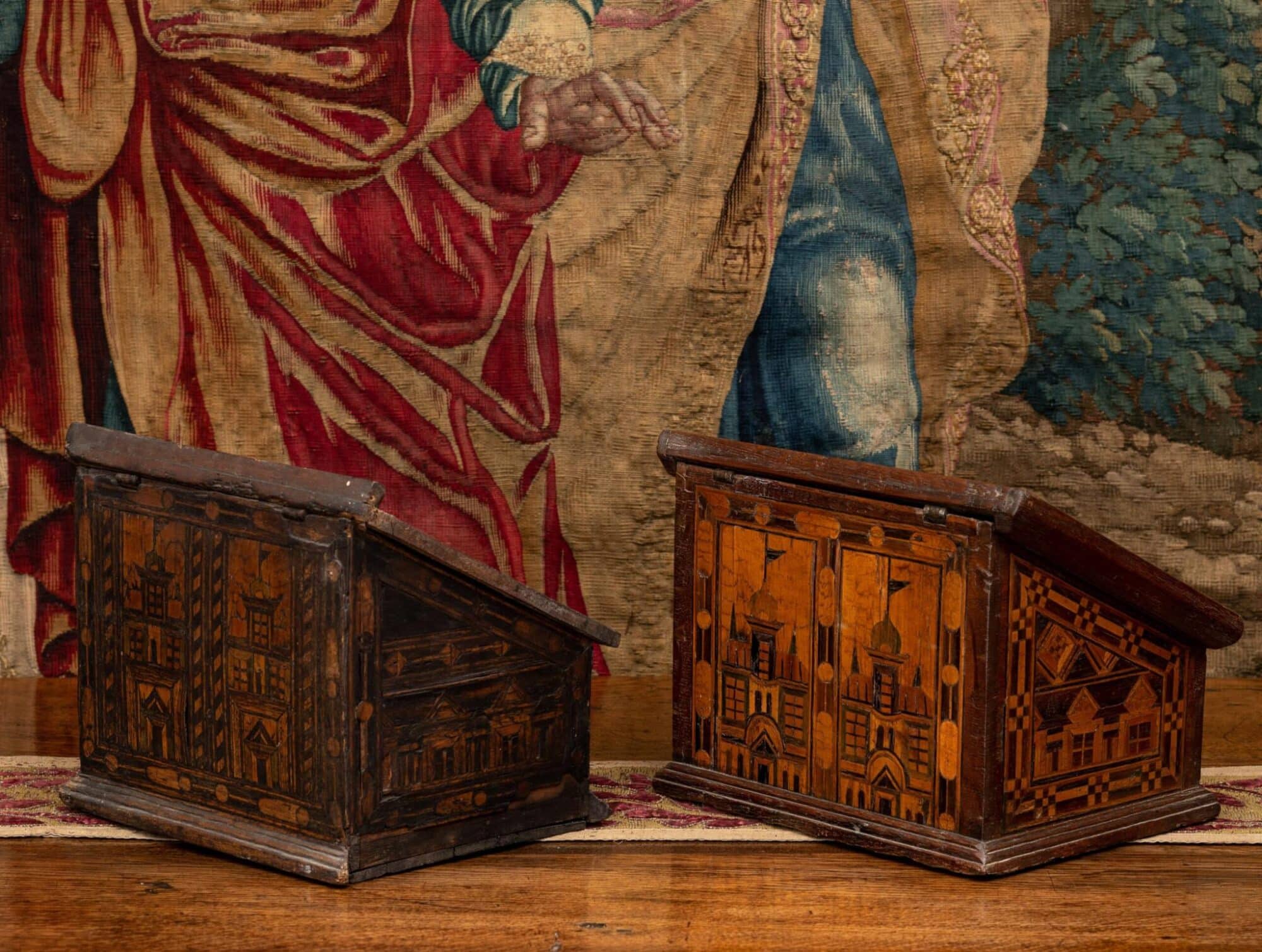 Two Nonsuch Inlaid Desk Boxes