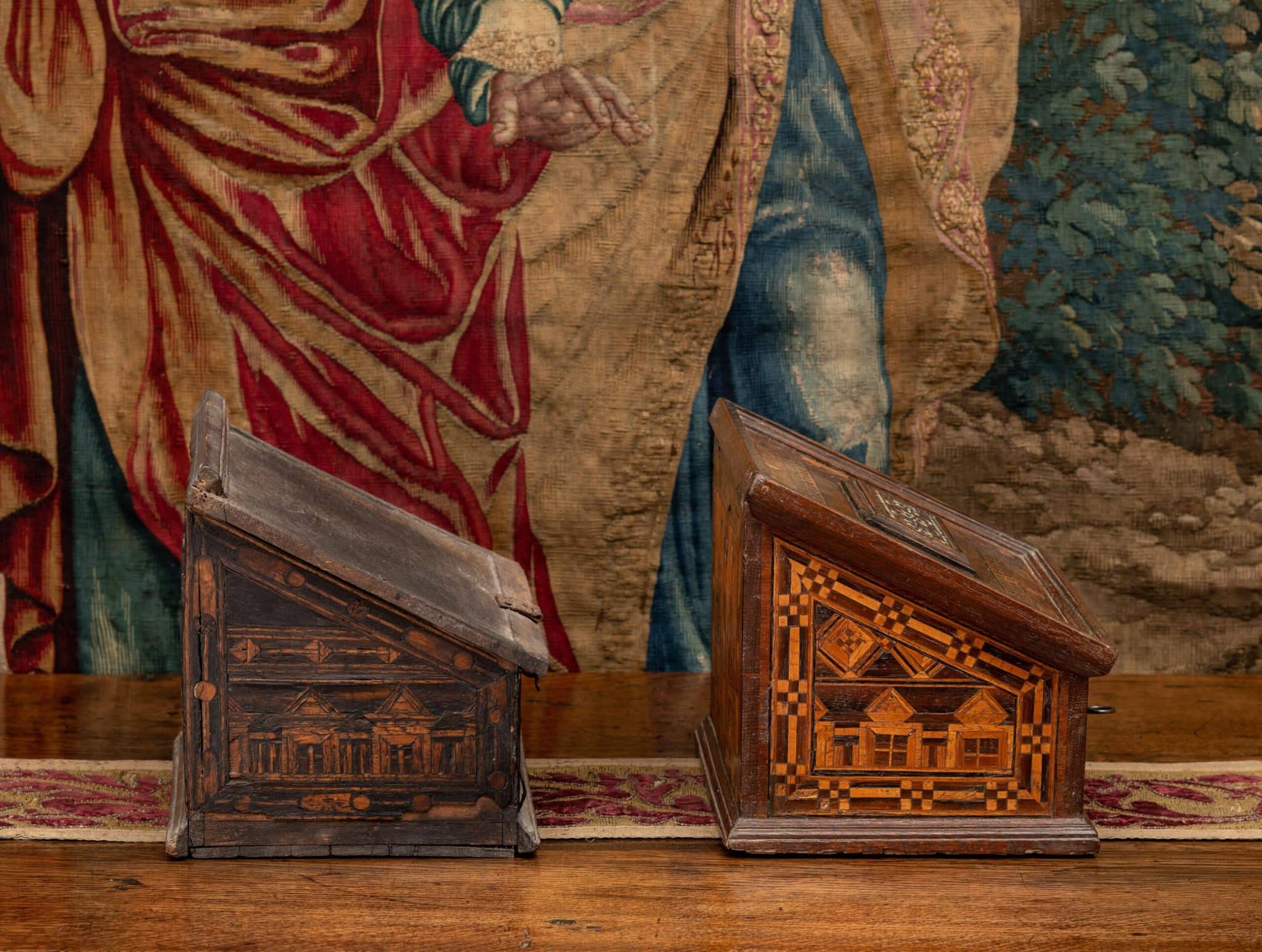 Two Nonsuch Inlaid Desk Boxes