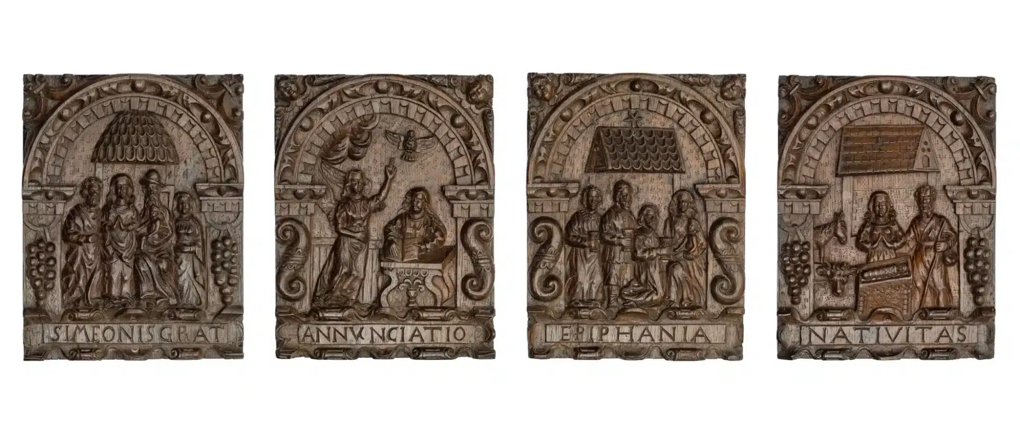 Renaissance Christmas story panels