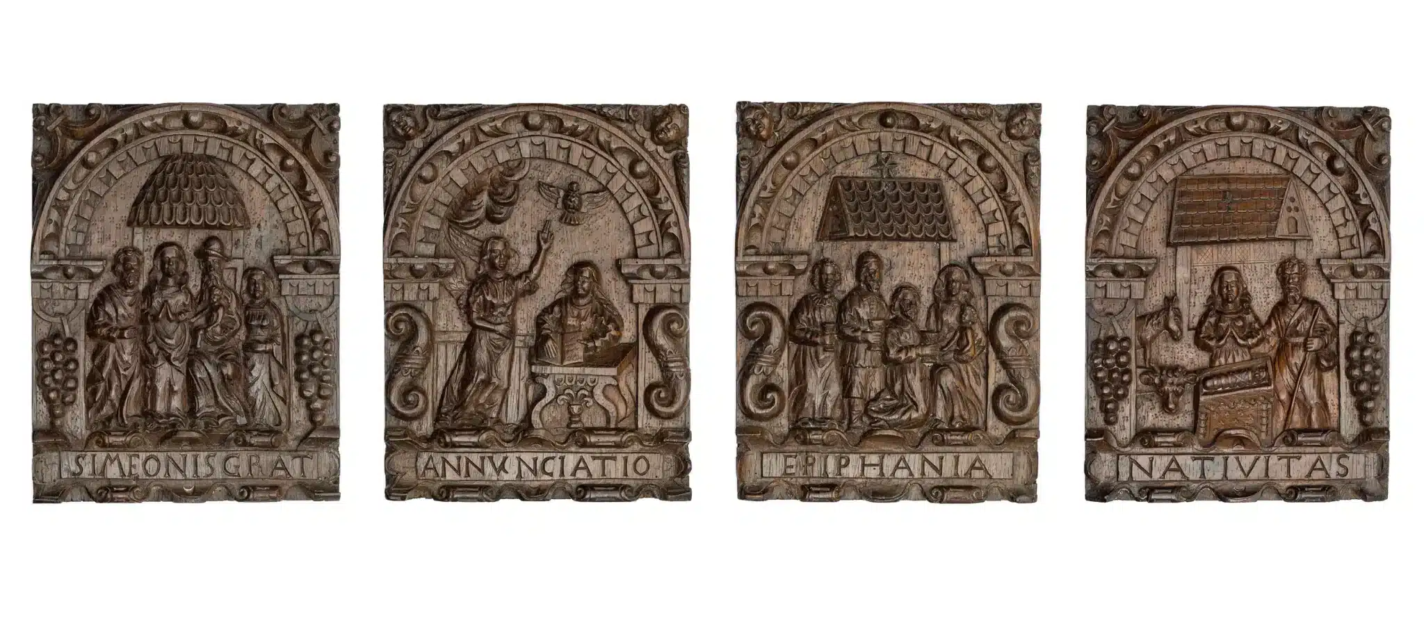 Renaissance Christmas story panels
