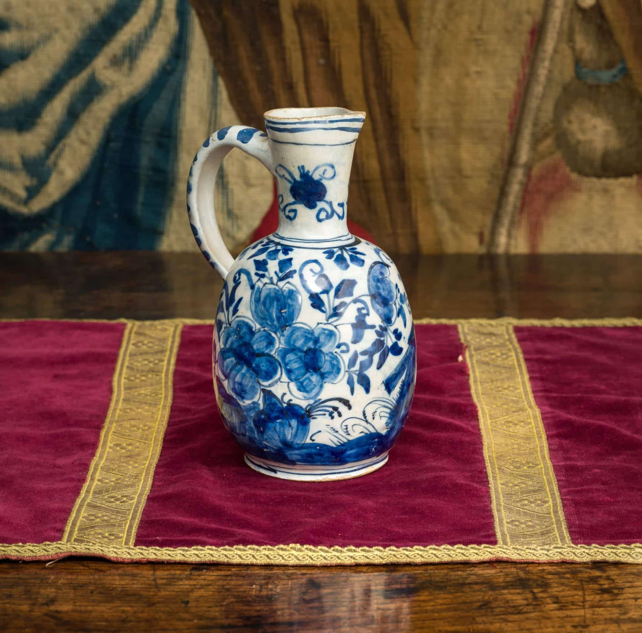 17th century Delftware ewer