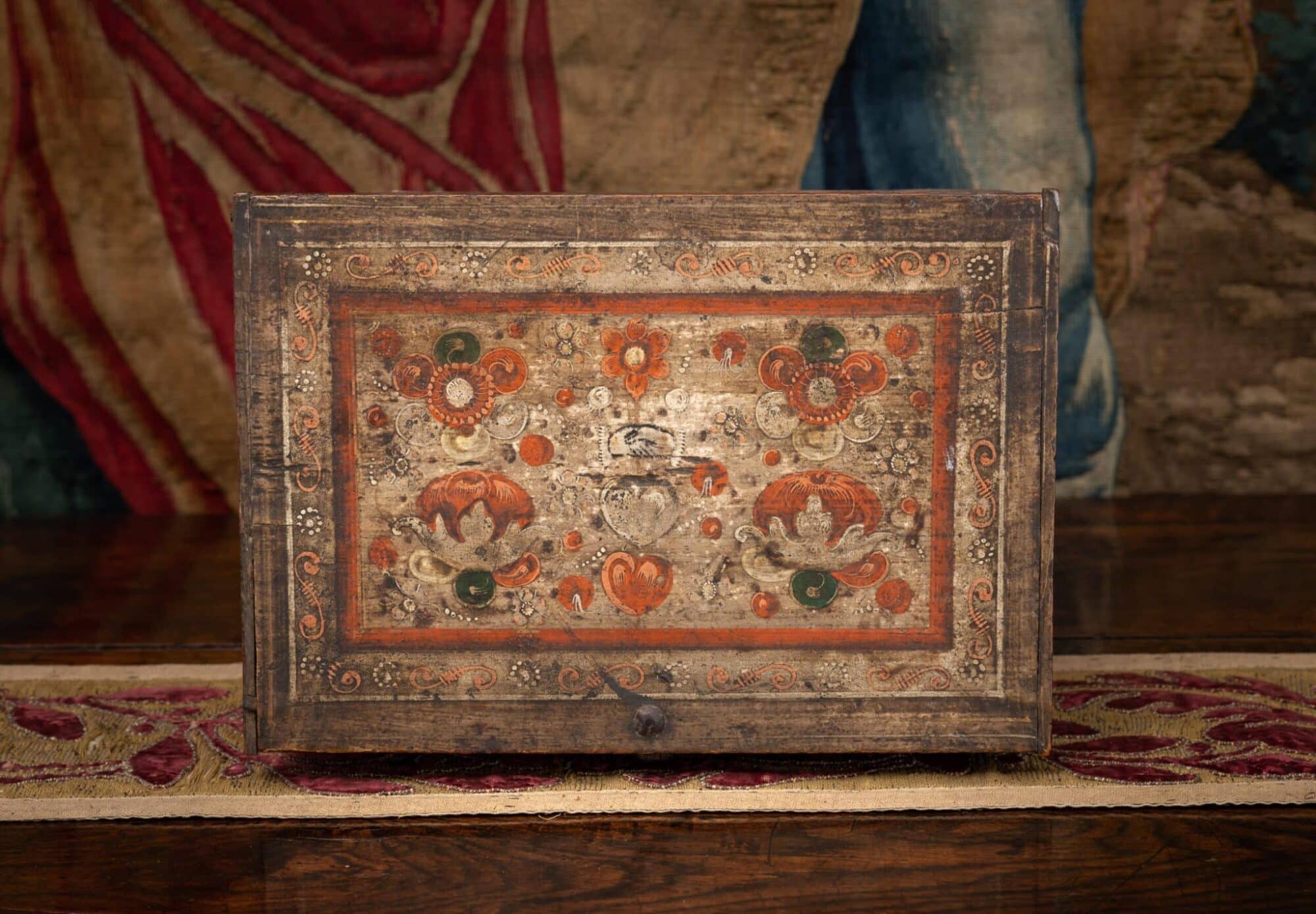16th Century Polychromed Casket