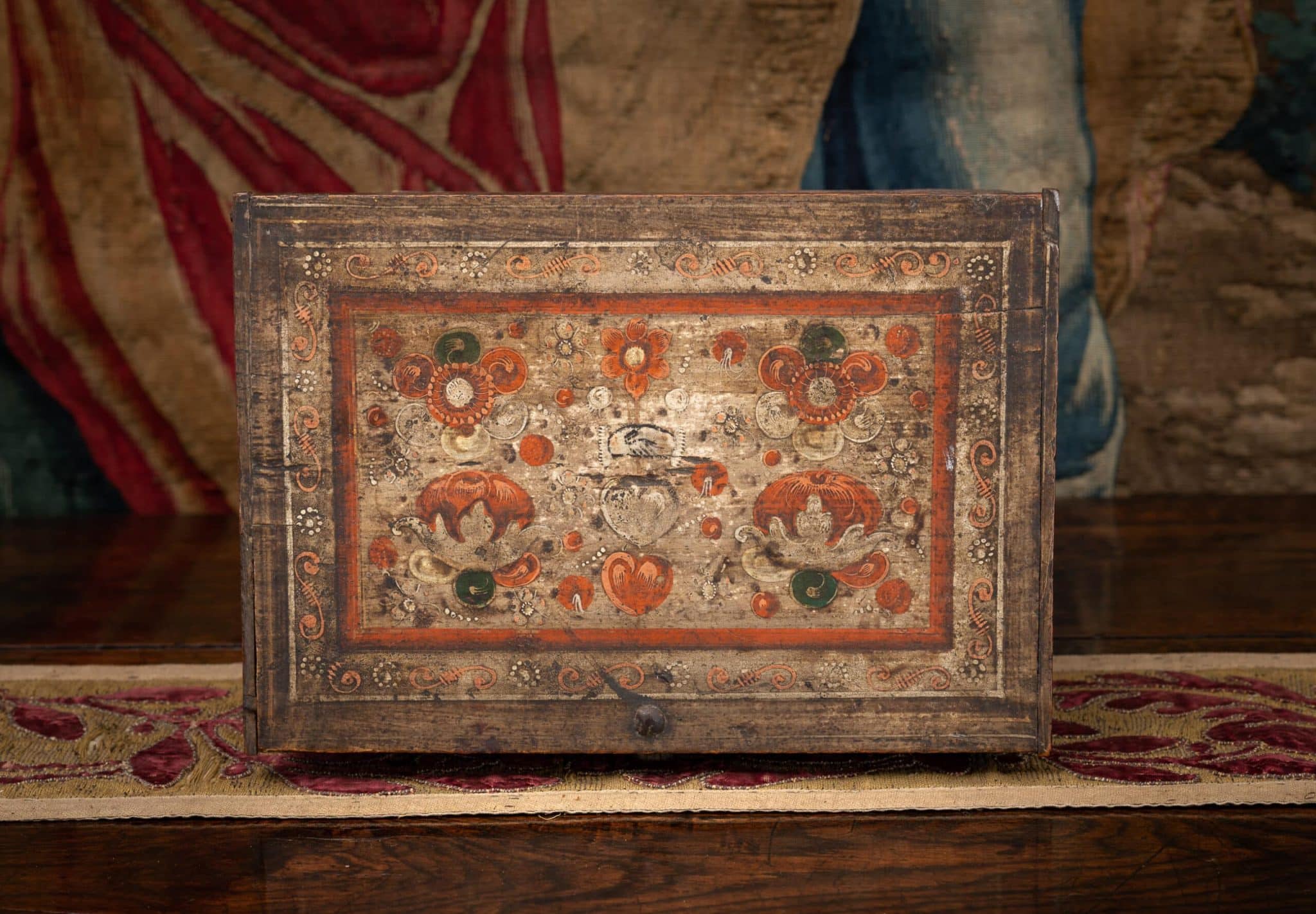 16th Century Polychromed Casket