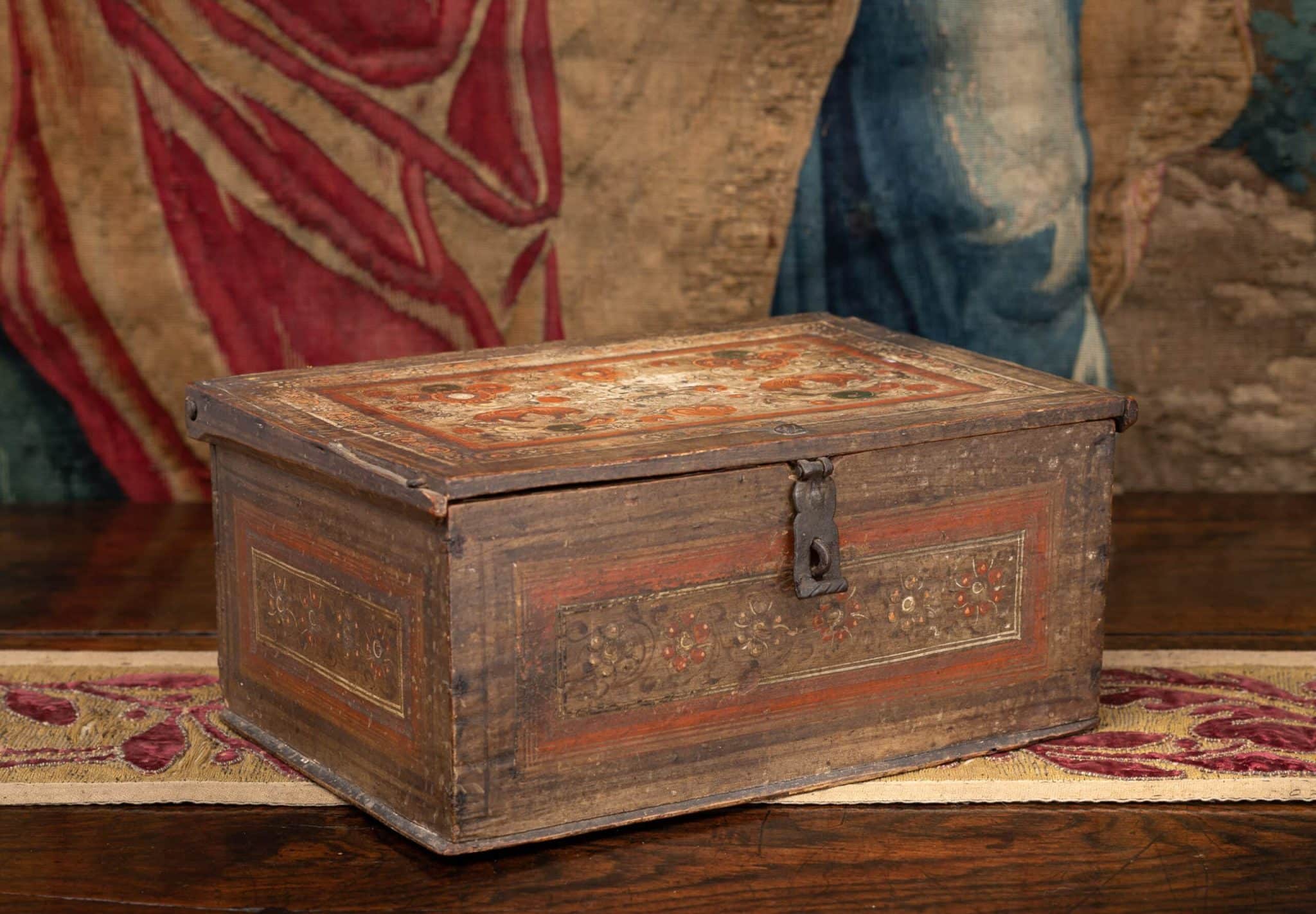 16th Century Polychromed Casket