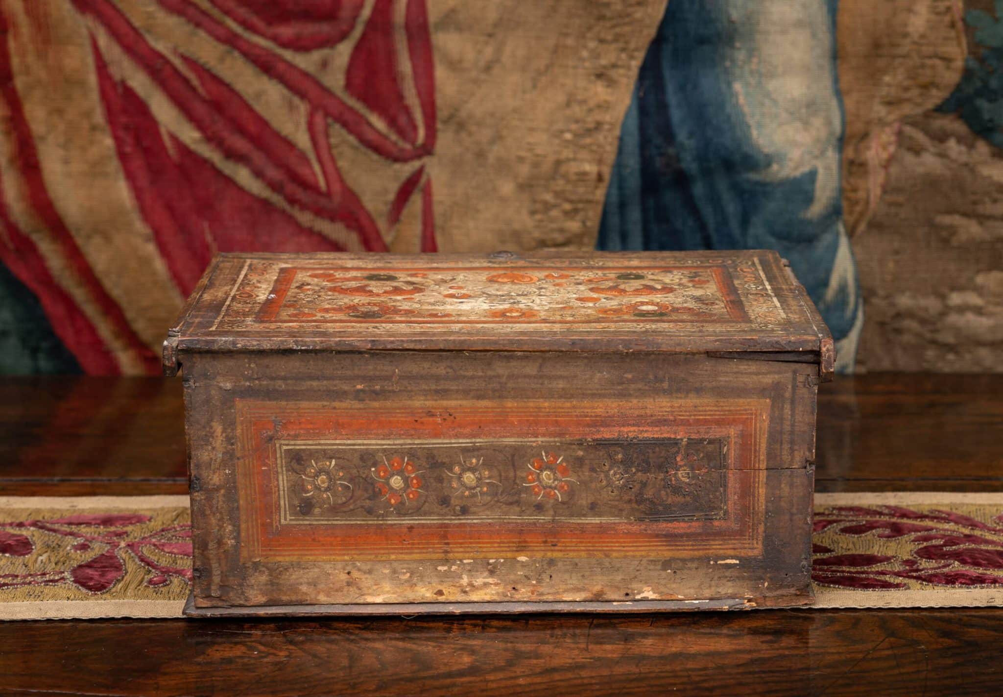 16th Century Polychromed Casket