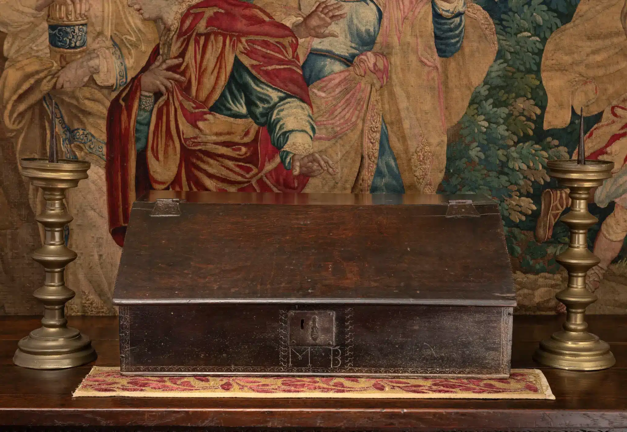 Charles II boarded desk box