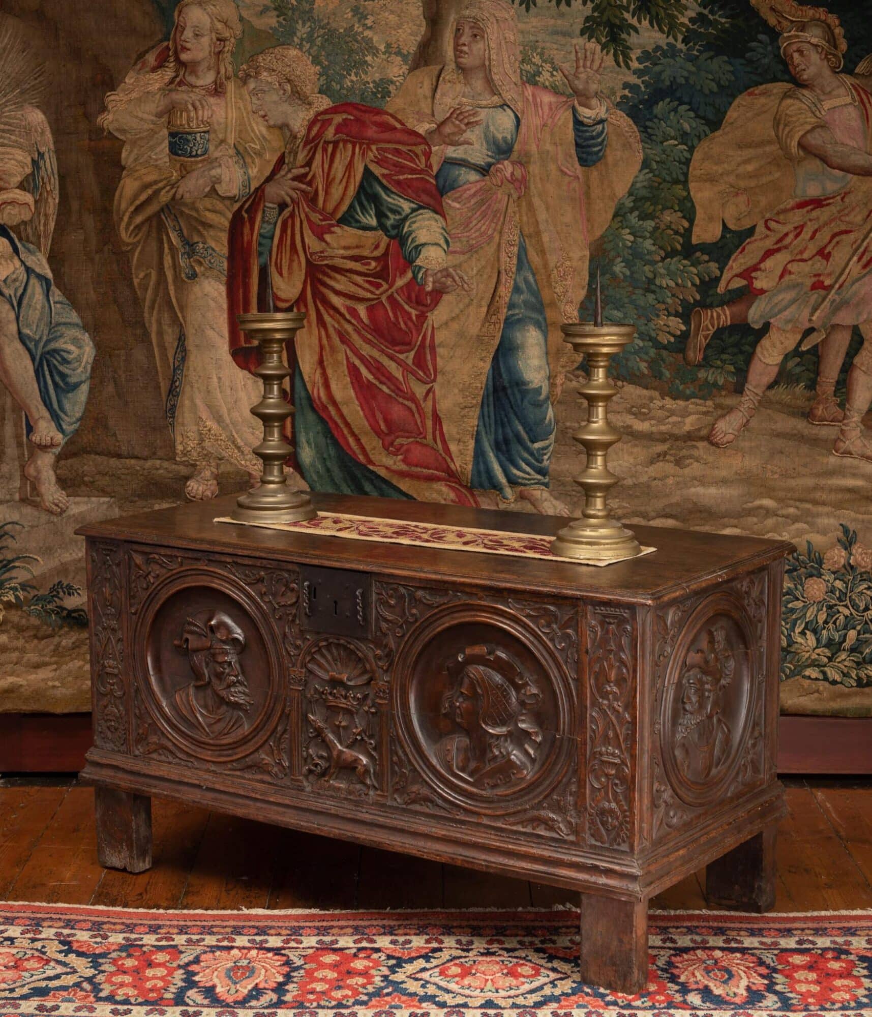 Royal walnut chest, Queen Claude of France