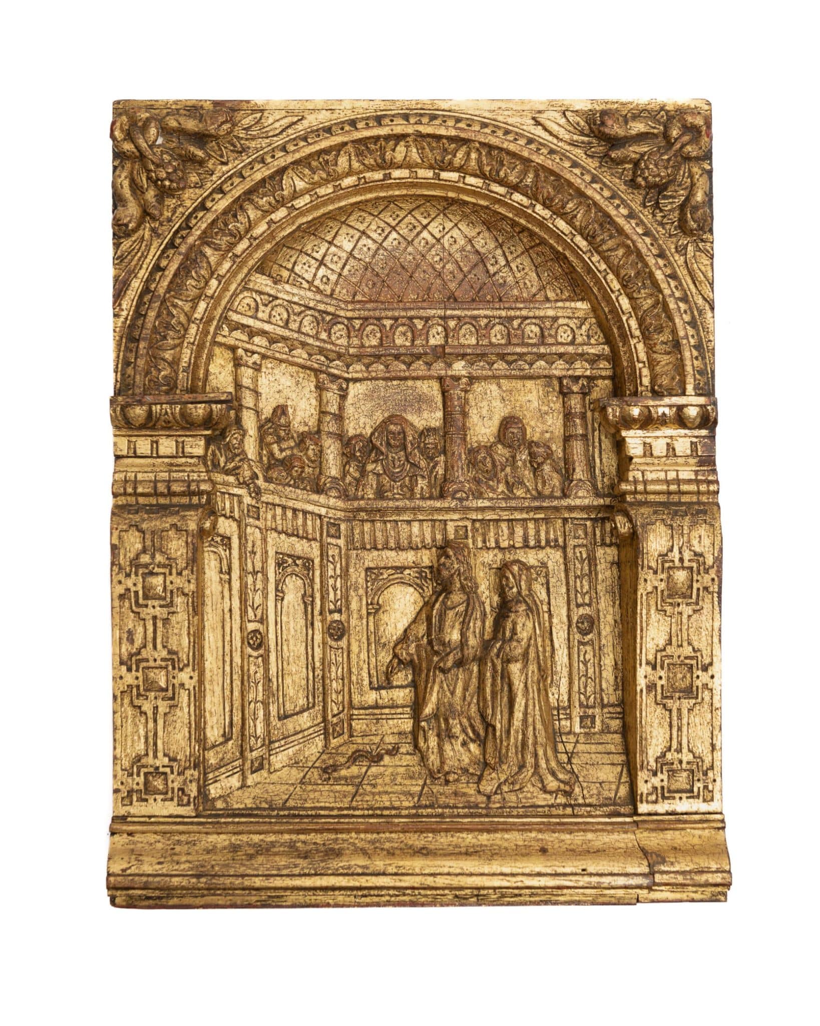 Elizabeth I oak carved panels