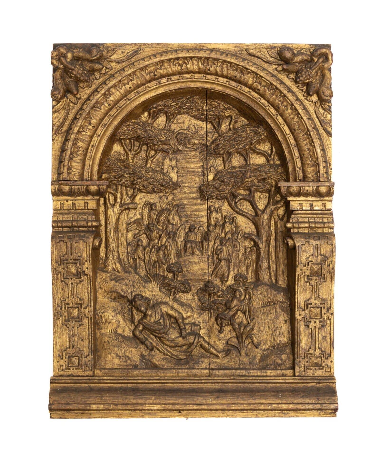 Elizabeth I oak carved panels