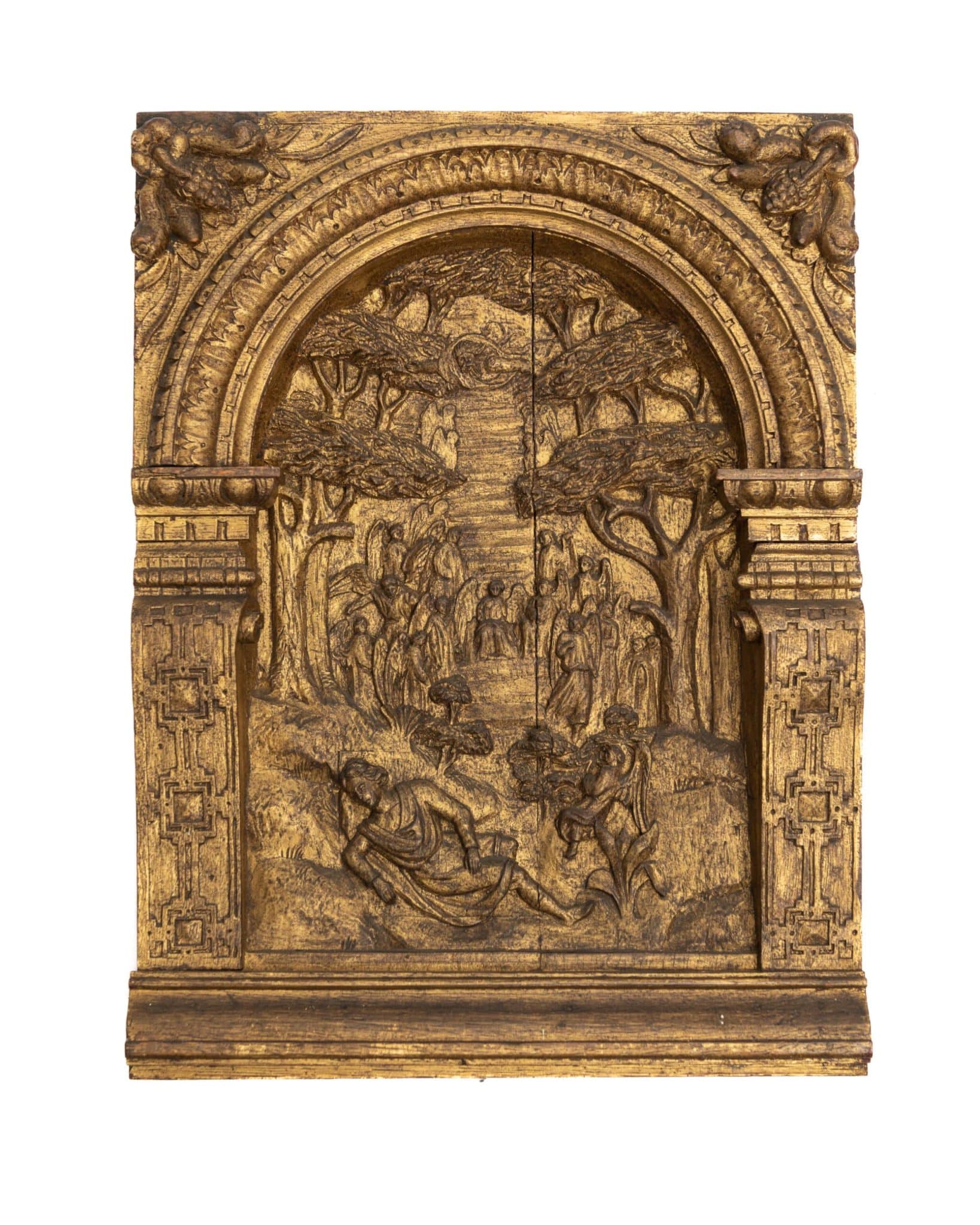 Elizabeth I oak carved panels