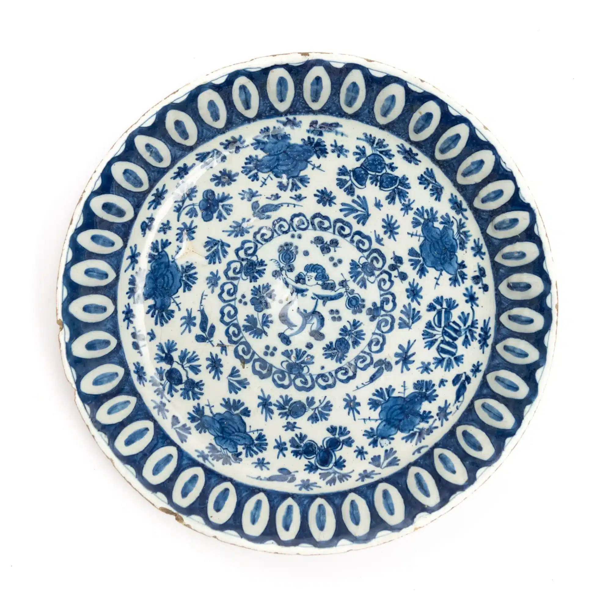 17th century Delftware plate