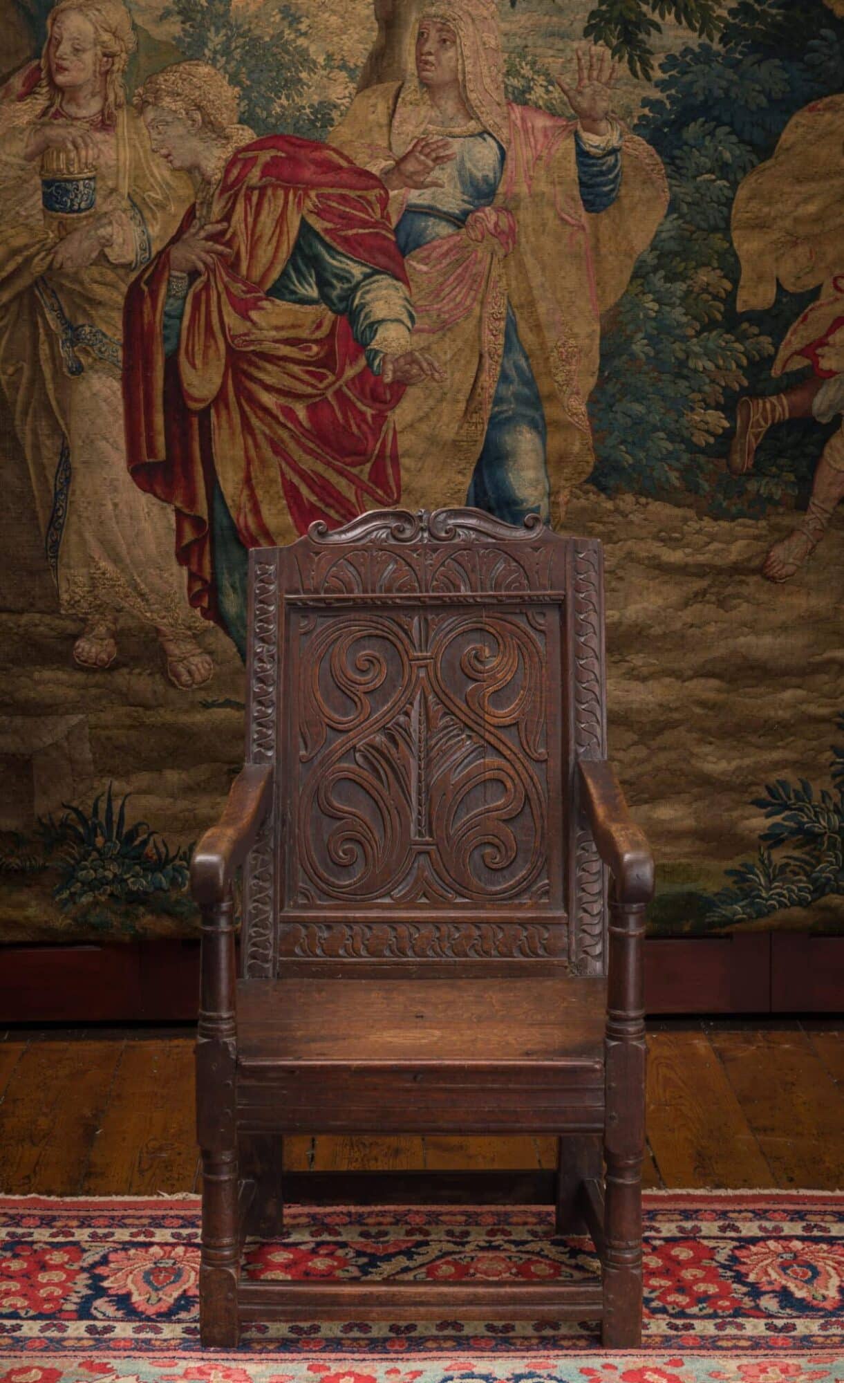 Charles I joined oak armchair