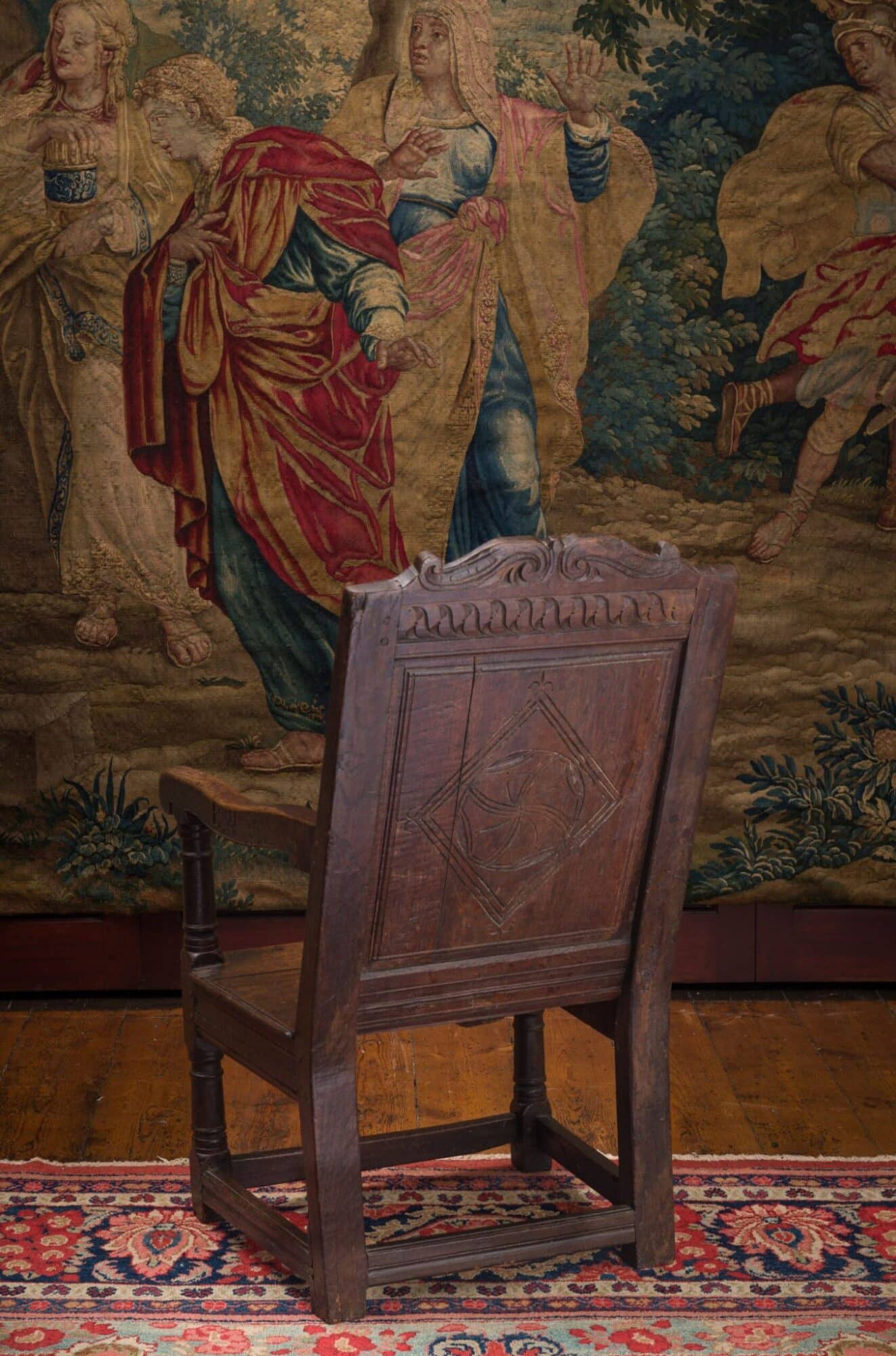 Charles I joined oak armchair