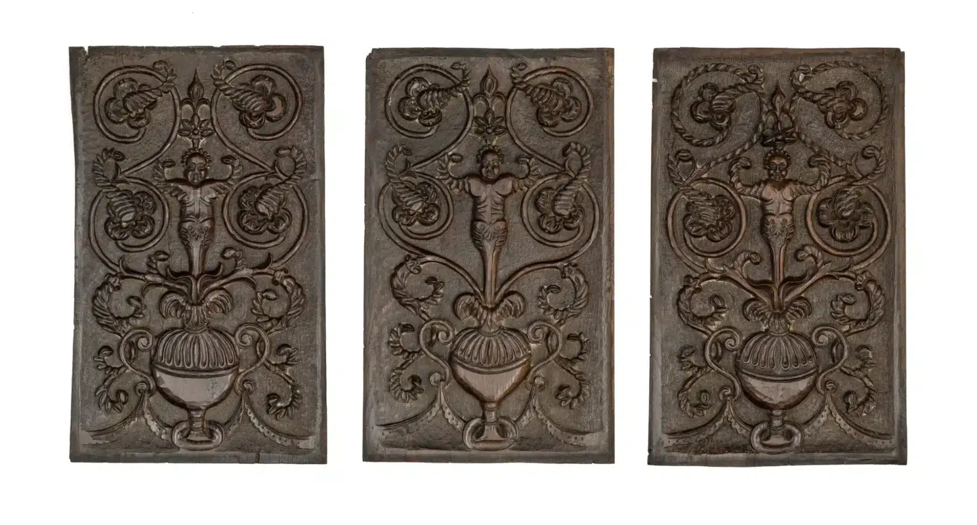 Henry VIII oak carved panels
