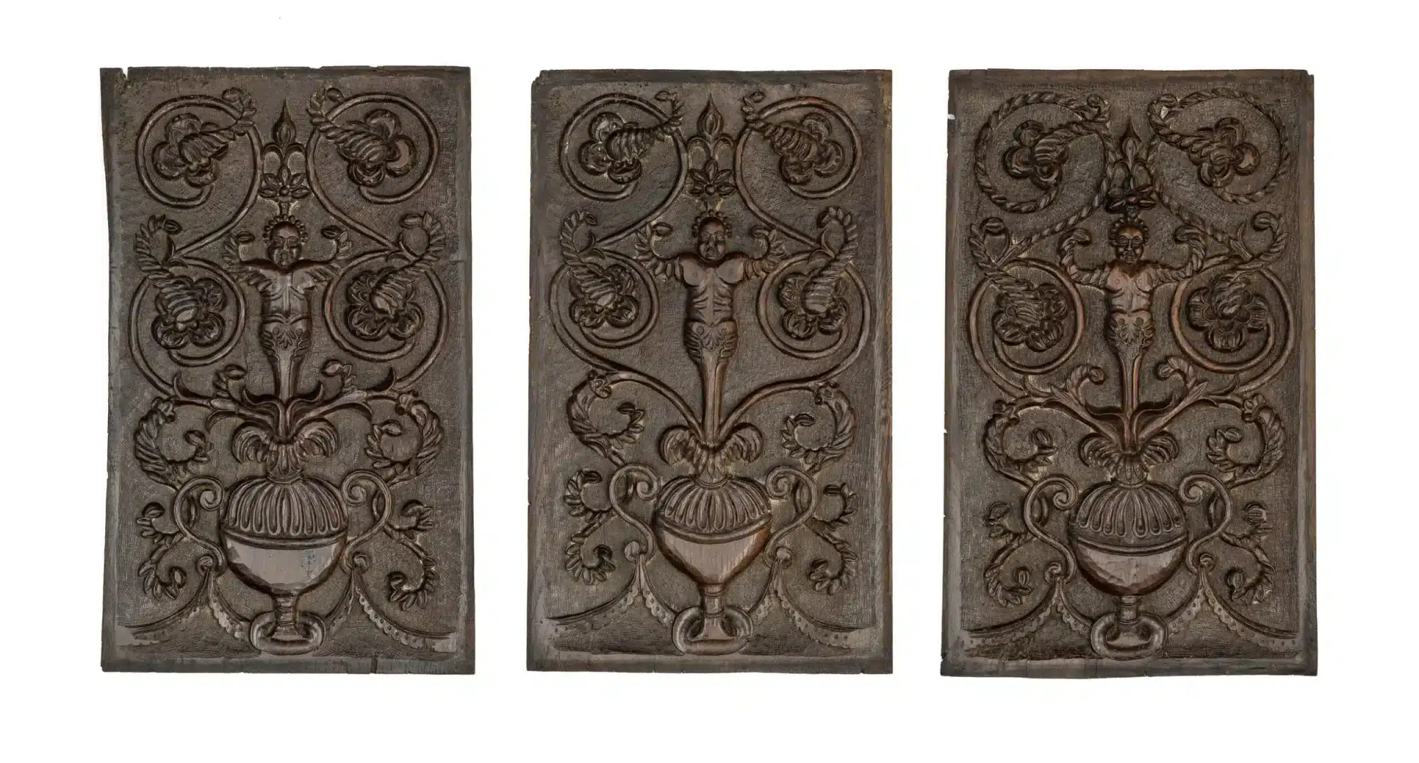 Henry VIII oak carved panels