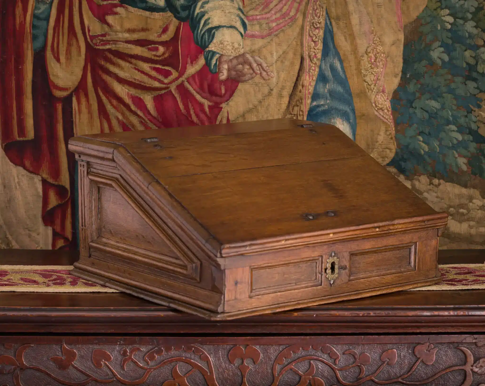 17th century oak desk box