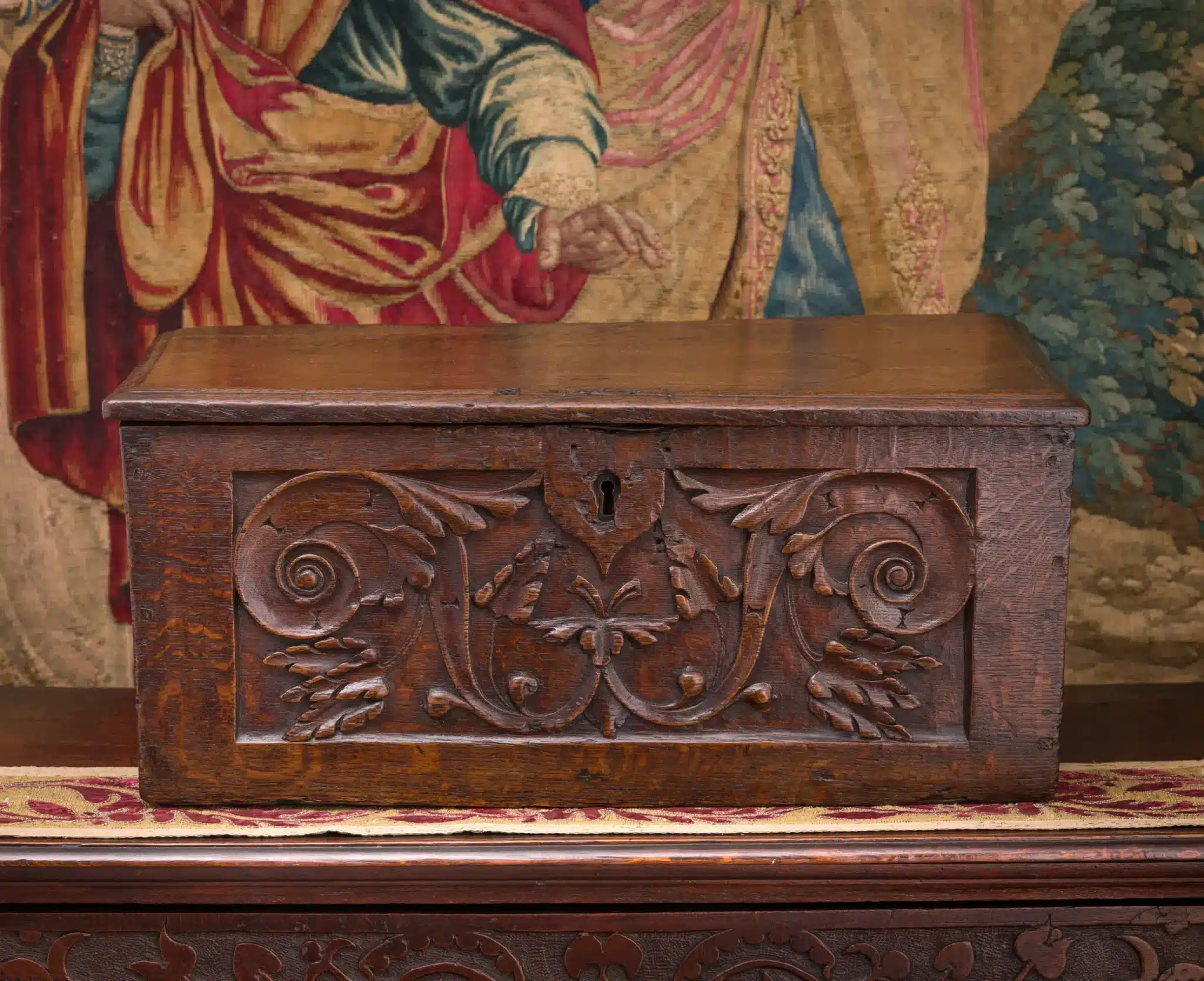 Henry VIII renaissance oak box