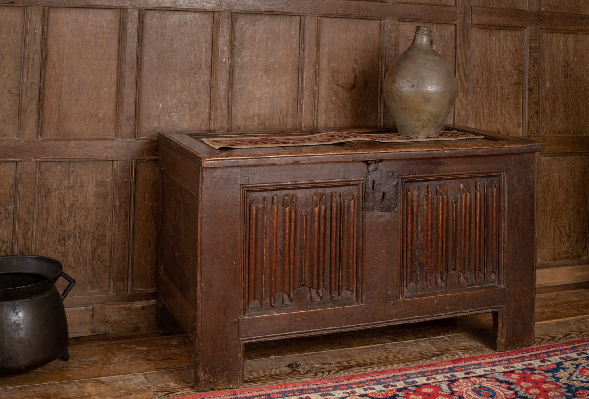 Henry VIII linenfold chest