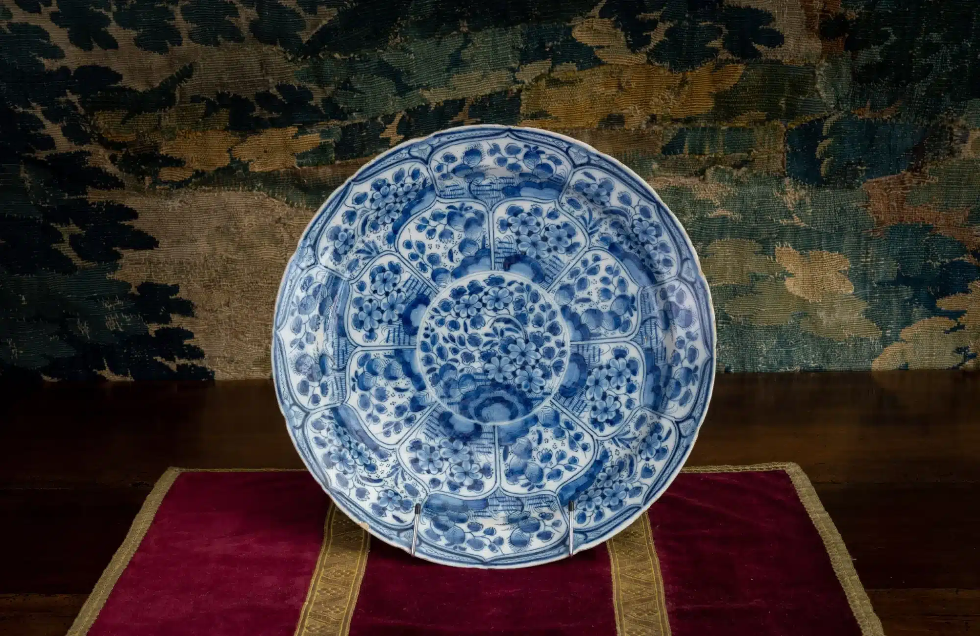 Delft Blue and White Charger in the Kraak Style