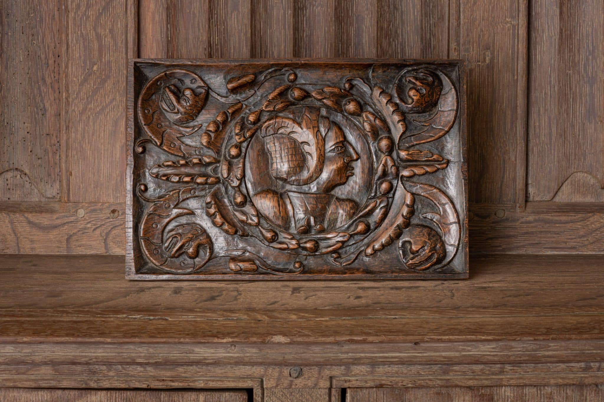 Henry VIII oak portrait panel