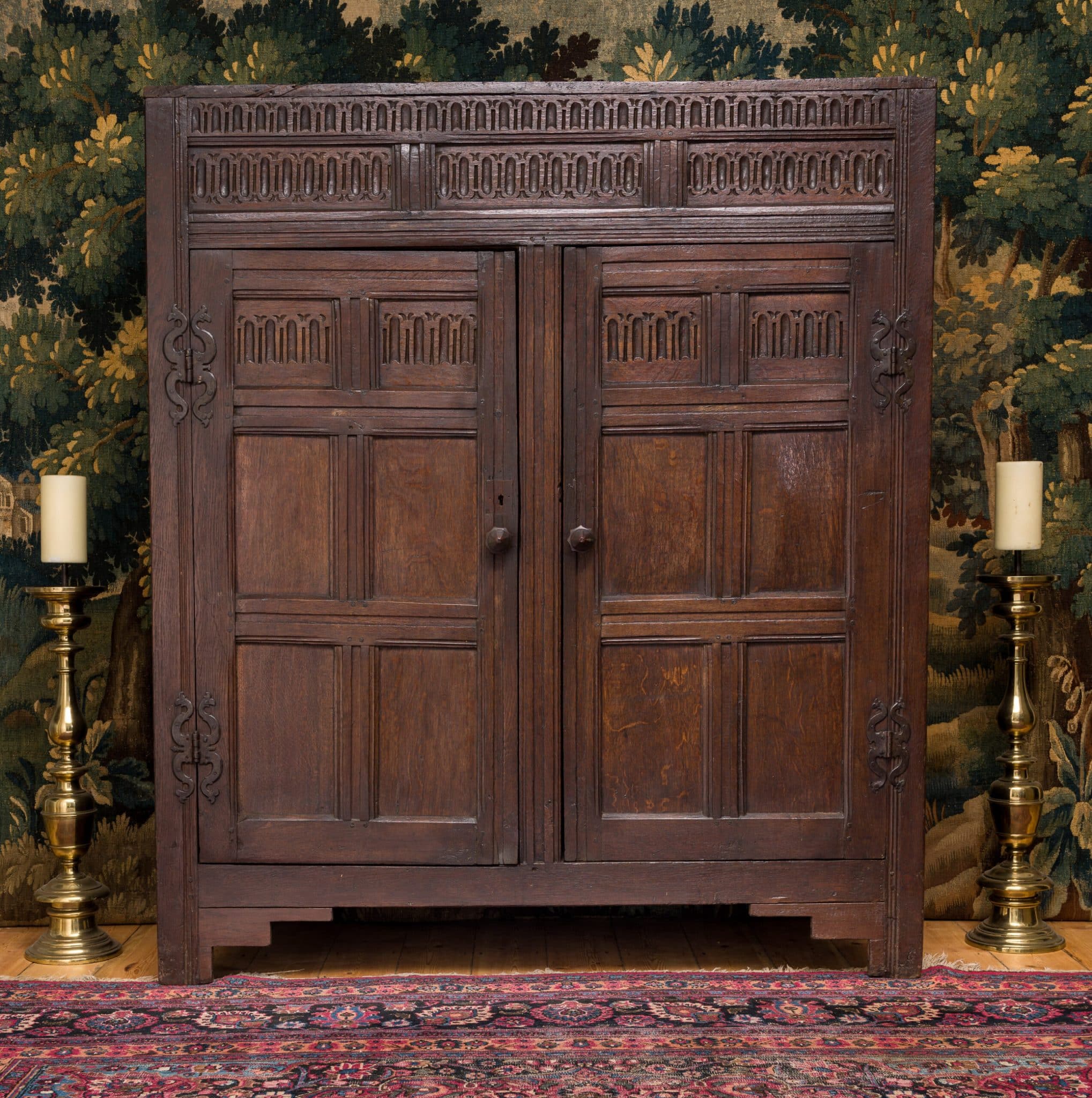Elizabeth I oak clothes press
