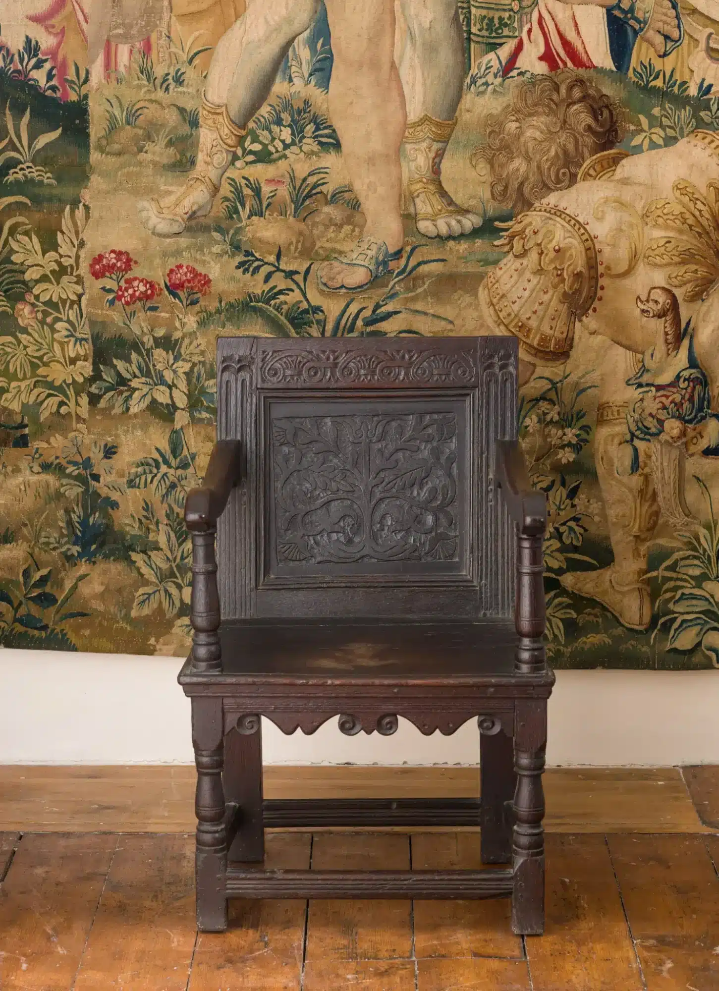 Charles I joined oak armchair
