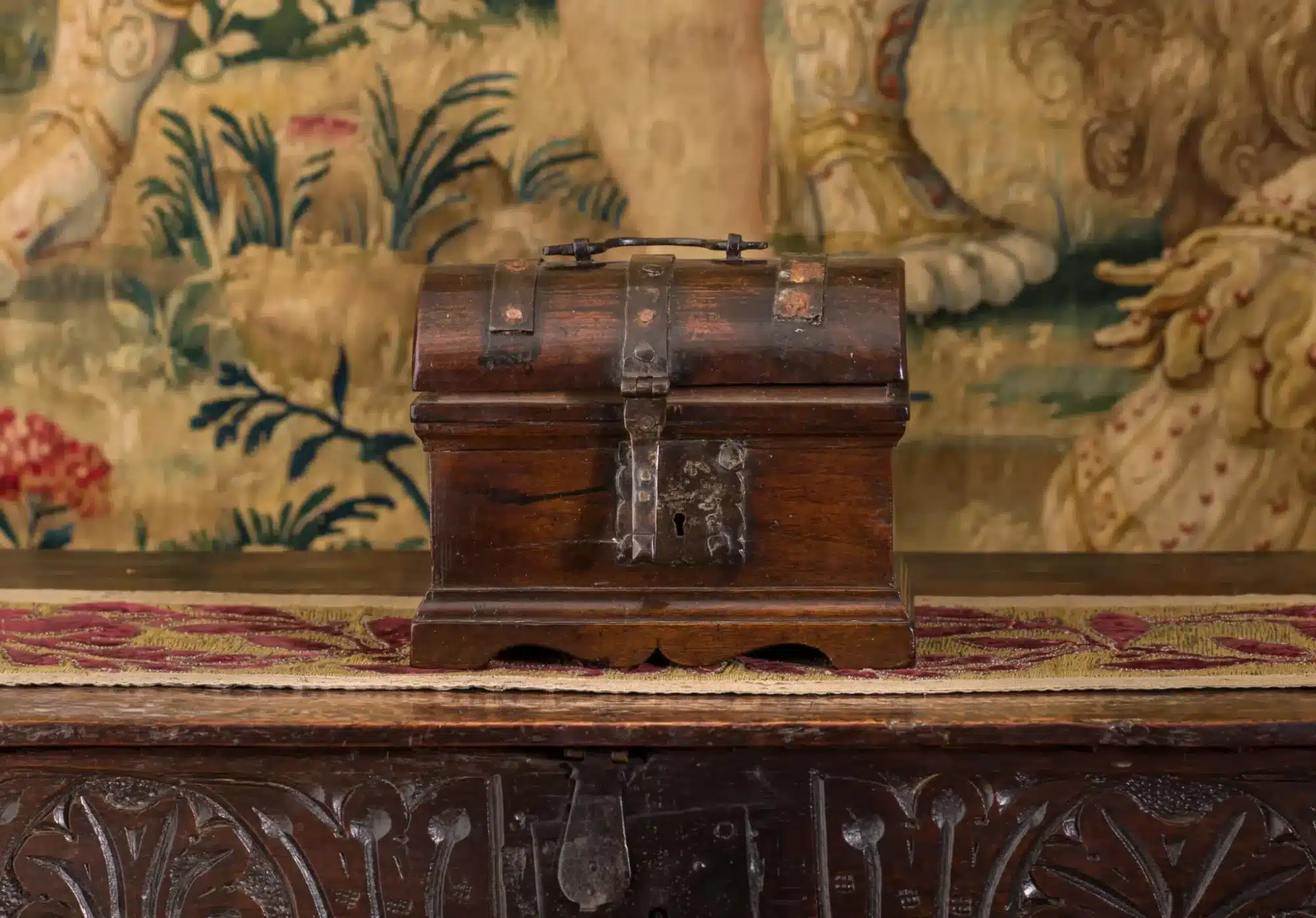 Late Gothic Walnut Casket