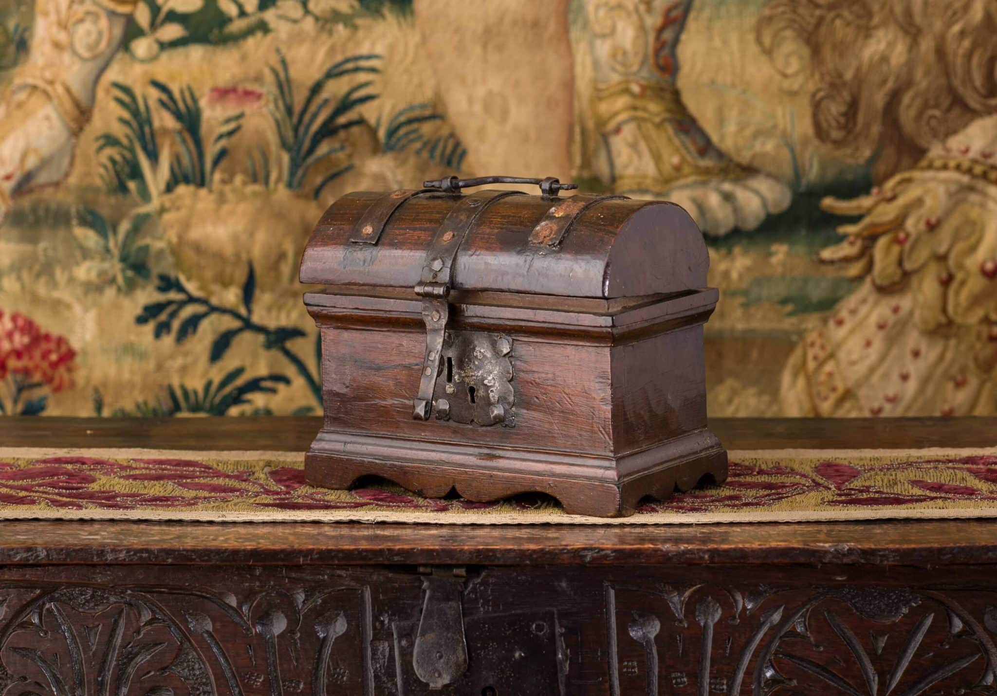 Late Gothic Walnut Casket