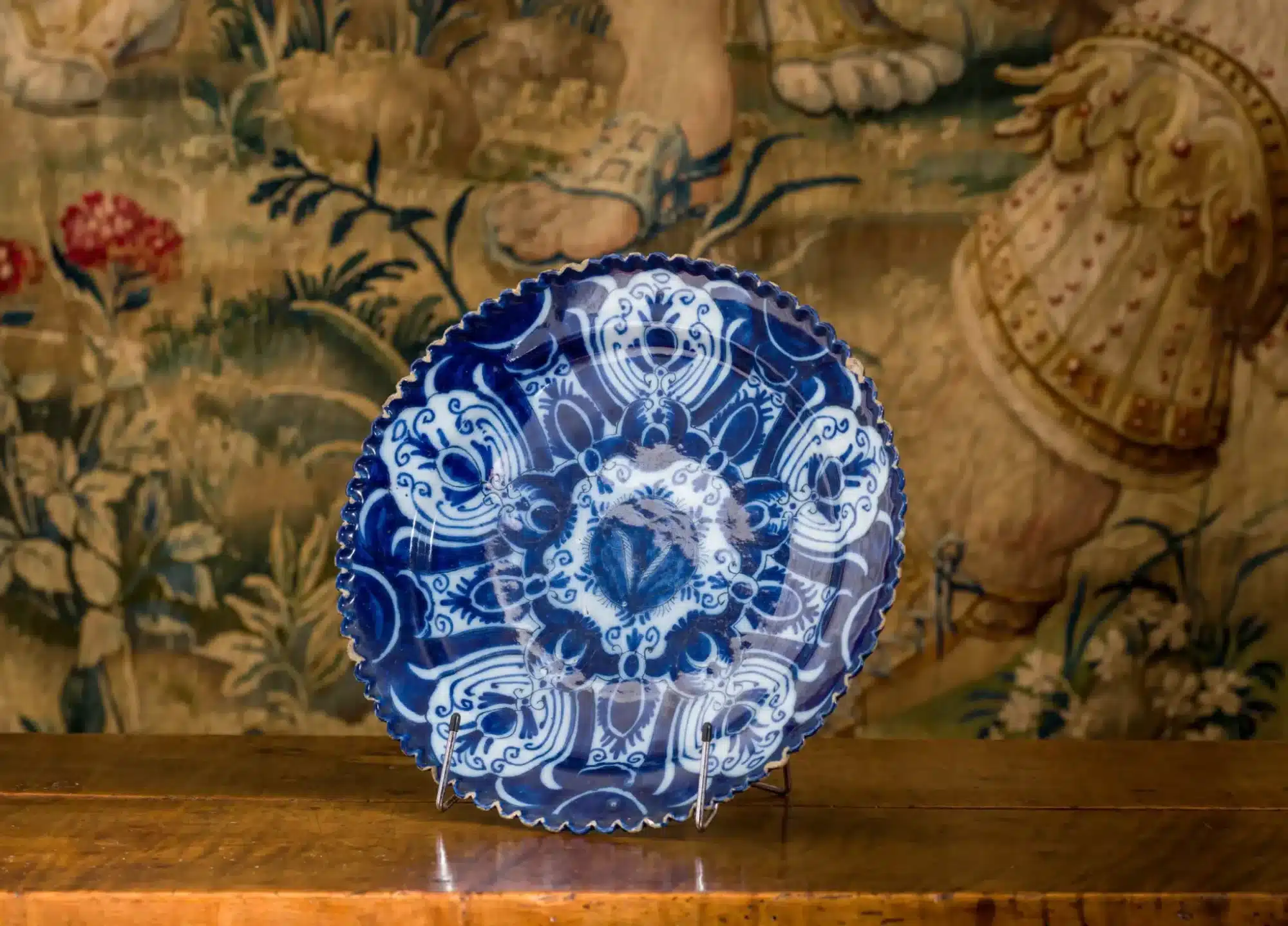 Dutch Delft Blue and White Charger