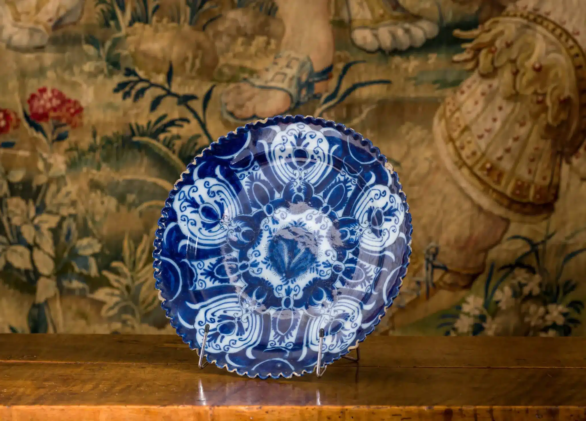 Dutch Delft Blue and White Charger