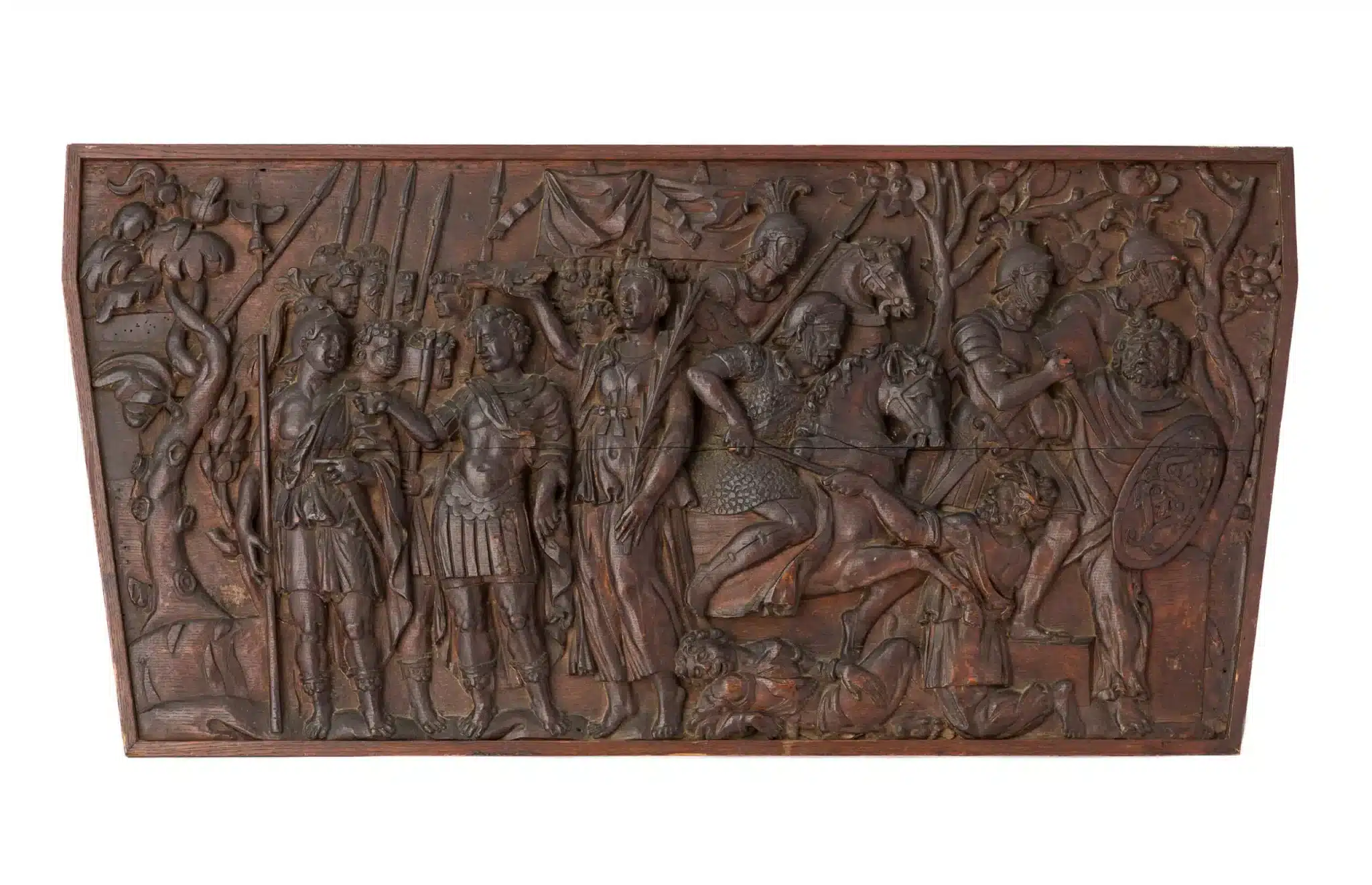 Renaissance Carved Oak Relief Panel
