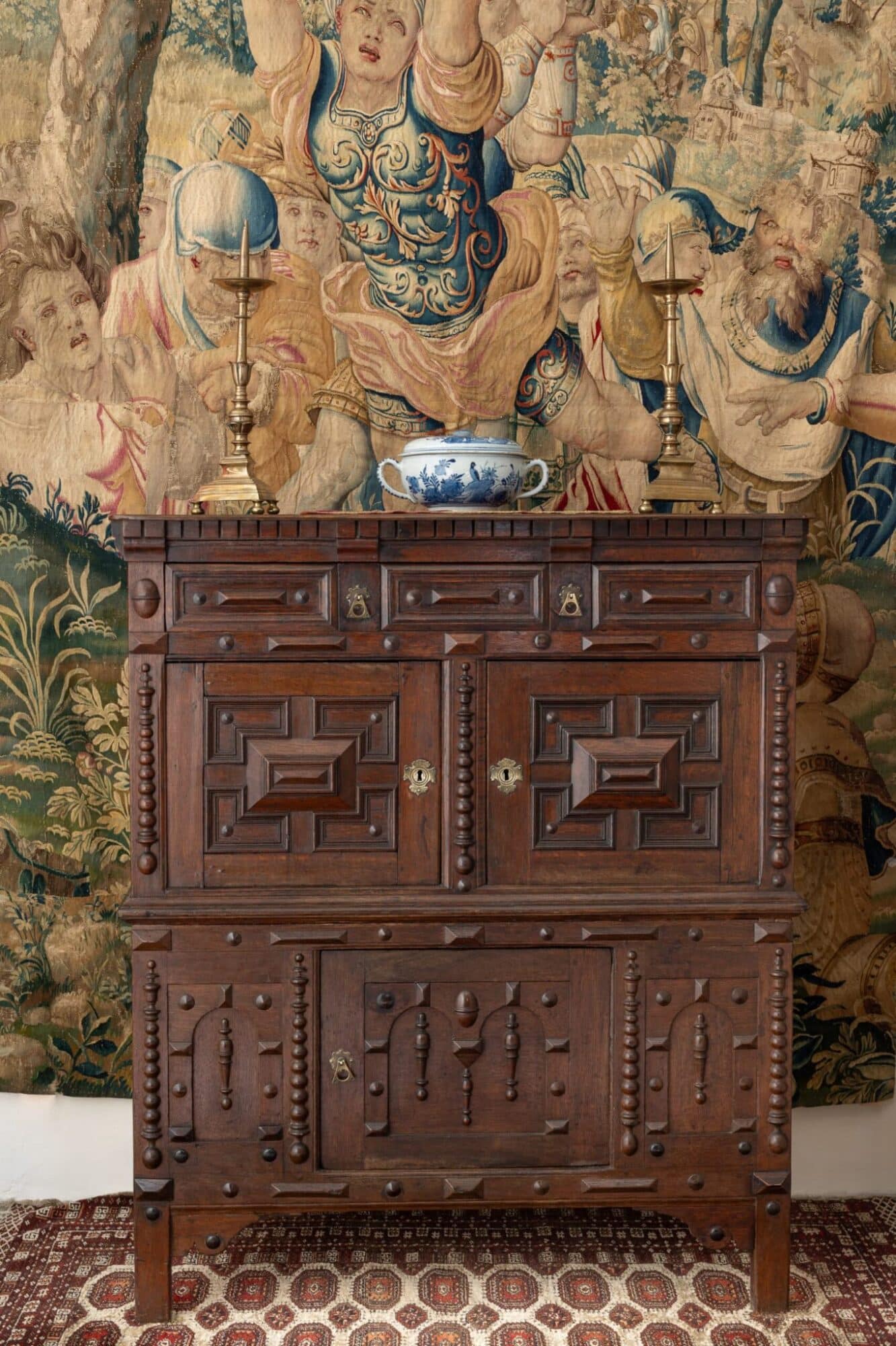Charles II Welsh oak cupboard