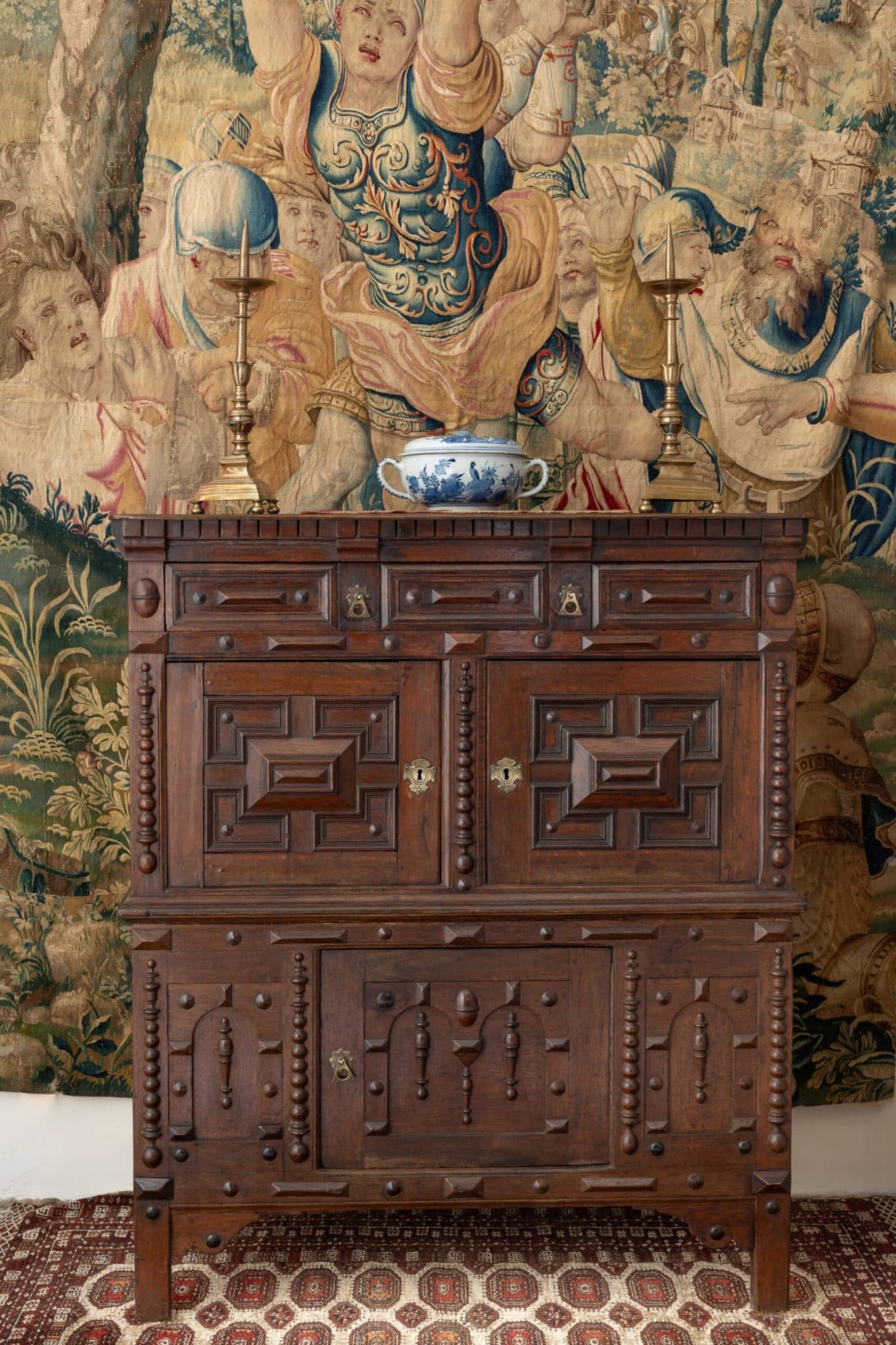 Charles II Welsh oak cupboard