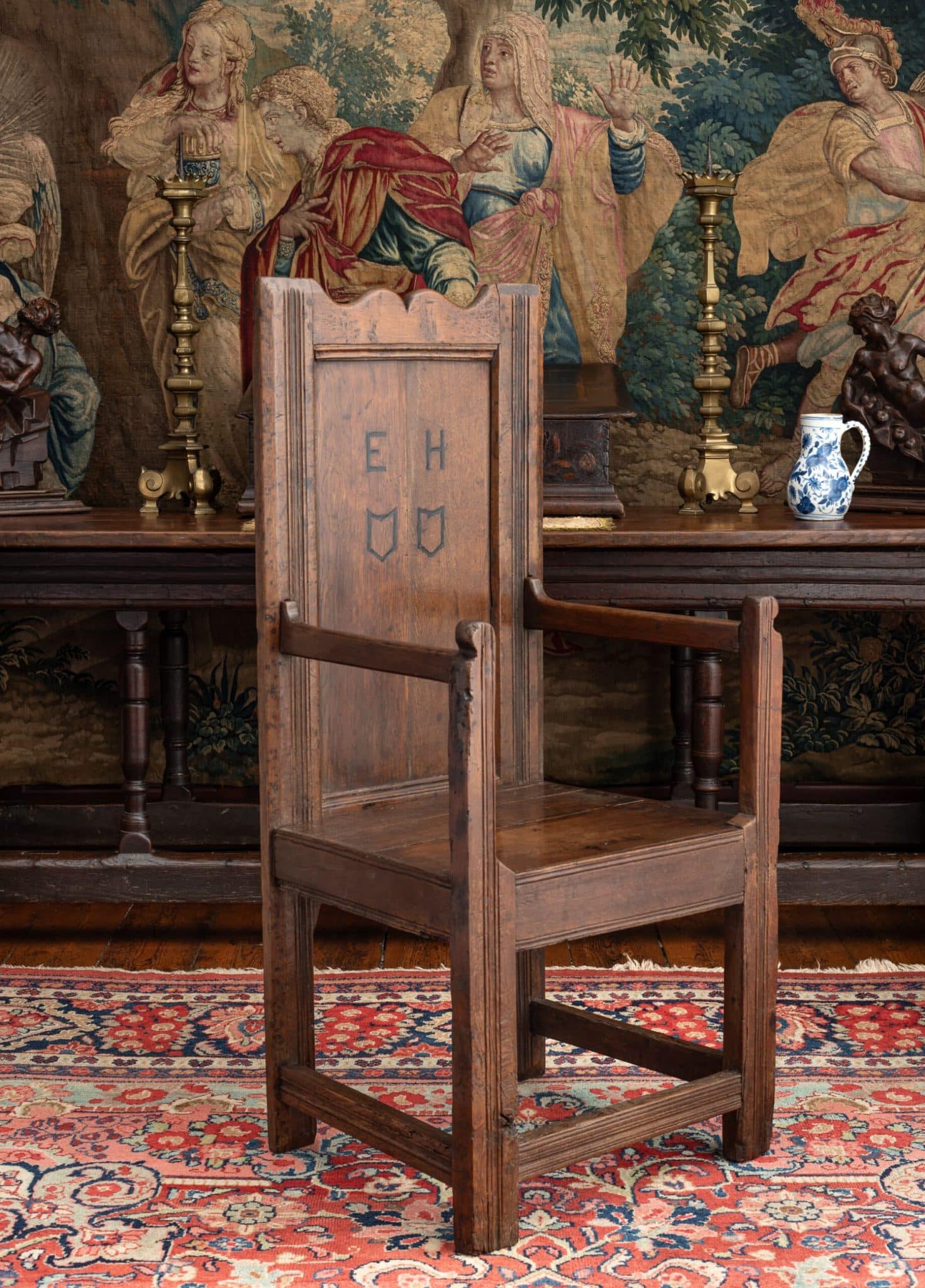 Henry VIII joined oak armchair
