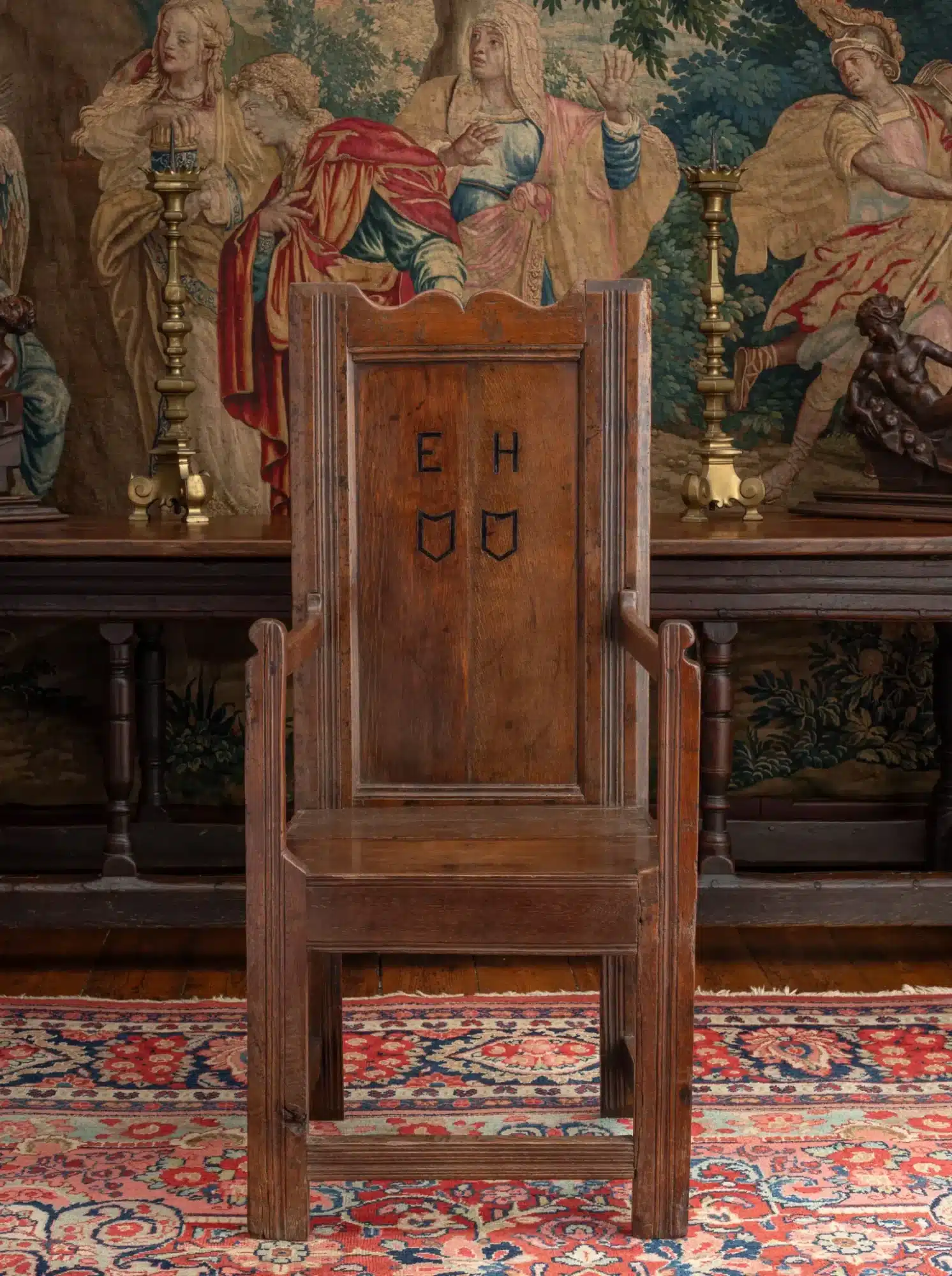 Henry VIII joined oak armchair
