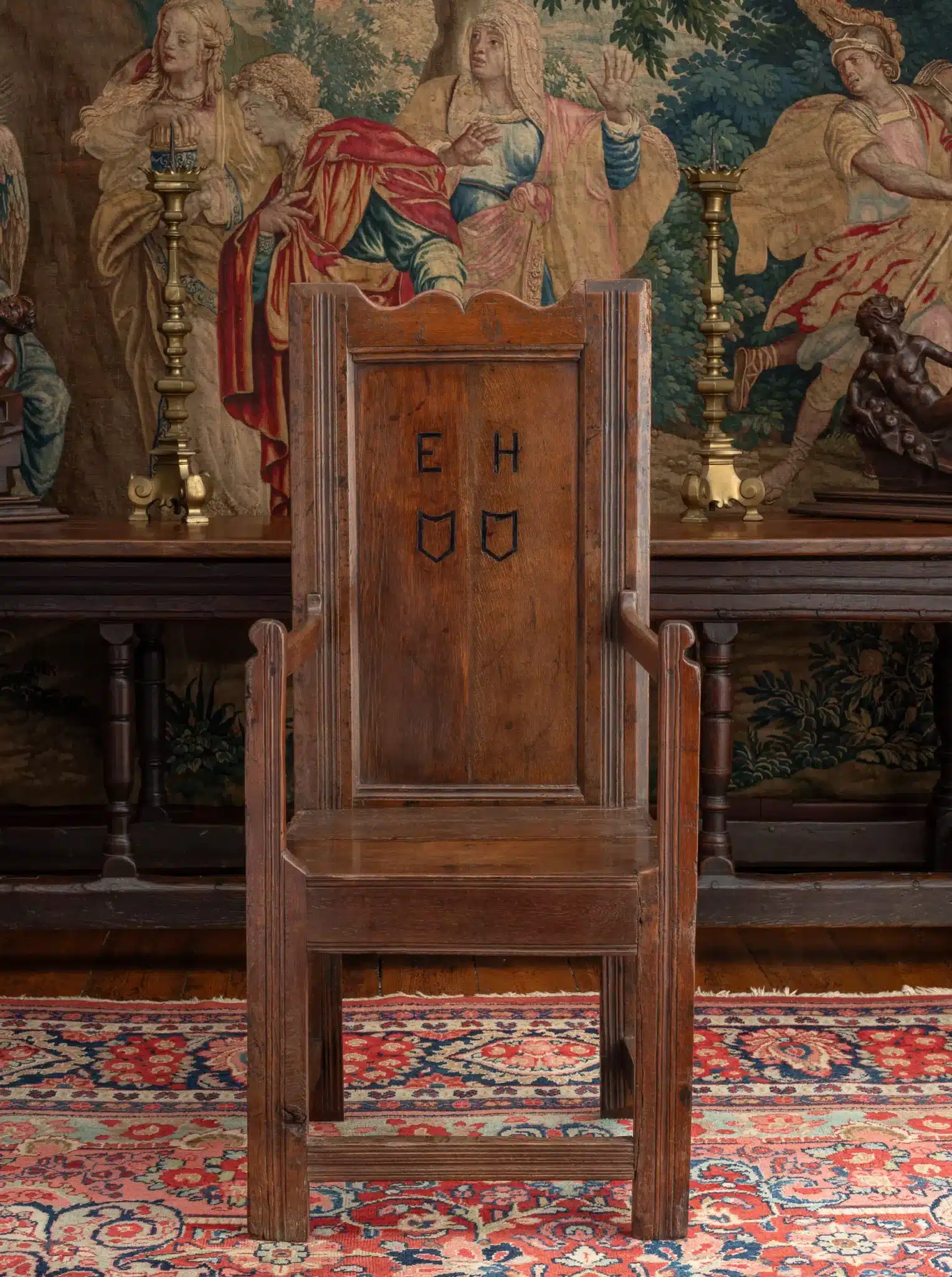 Henry VIII joined oak armchair