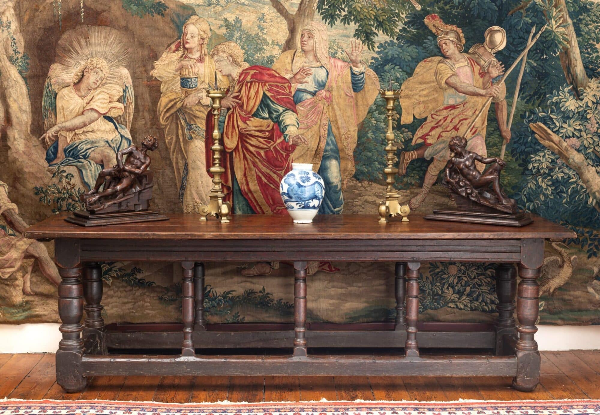 Charles I Joined Oak Spindle Table