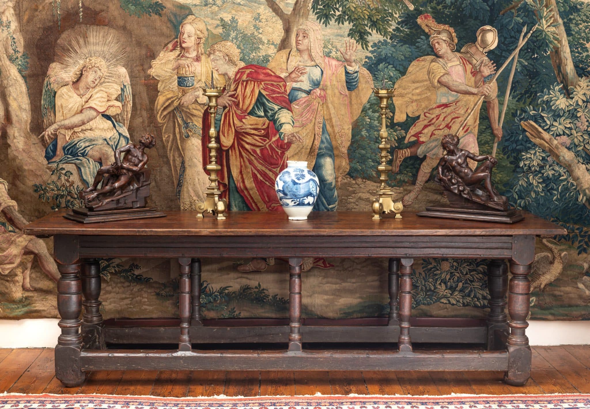Charles I Joined Oak Spindle Table
